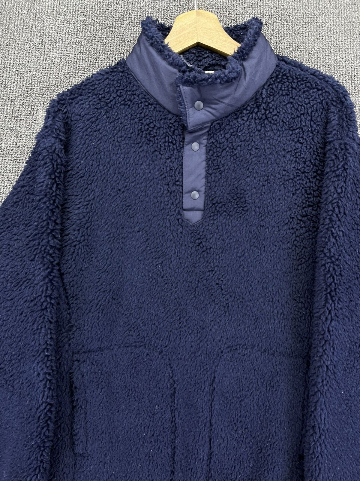 Uniqlo × White Mountaineering White Mountaineering Fleece Snap-T Button Up Sweatshirt Size US L / EU 52-54 / 3 - 4 Thumbnail