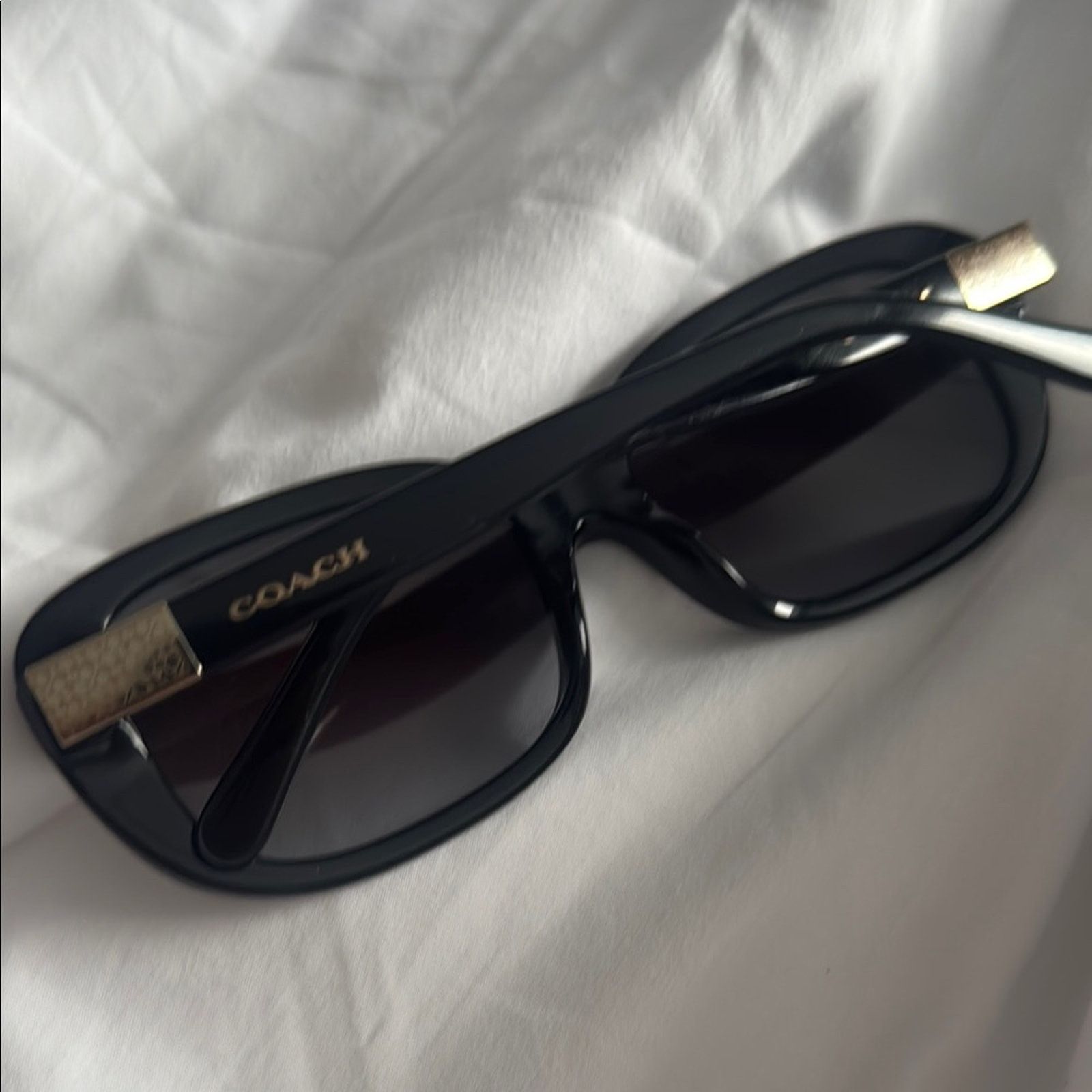 Coach Coach Black Oversized Square Sunglasses Size ONE SIZE - 4 Thumbnail