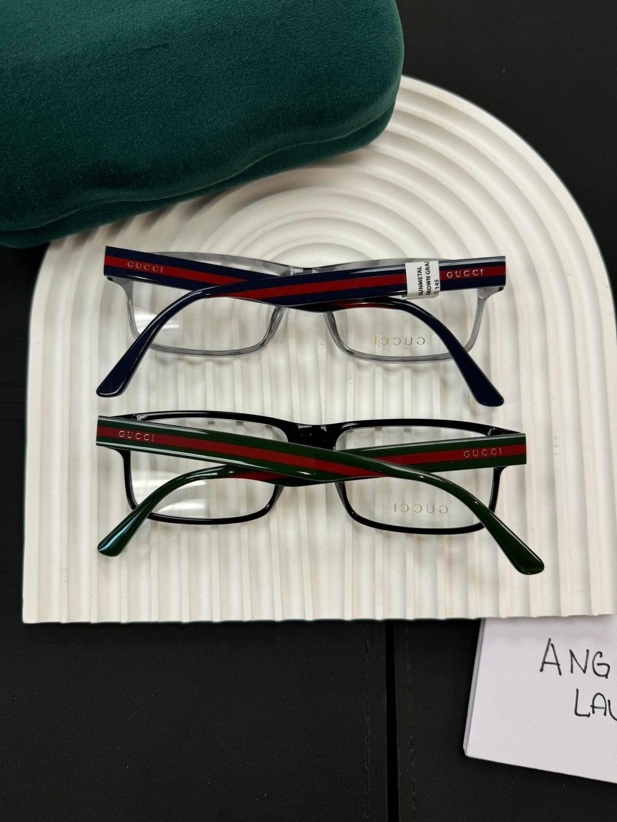 Gucci × Vintage NEW Gucci GG Black Webbed Glasses Eyeglasses Size ONE SIZE - 1 Thumbnail