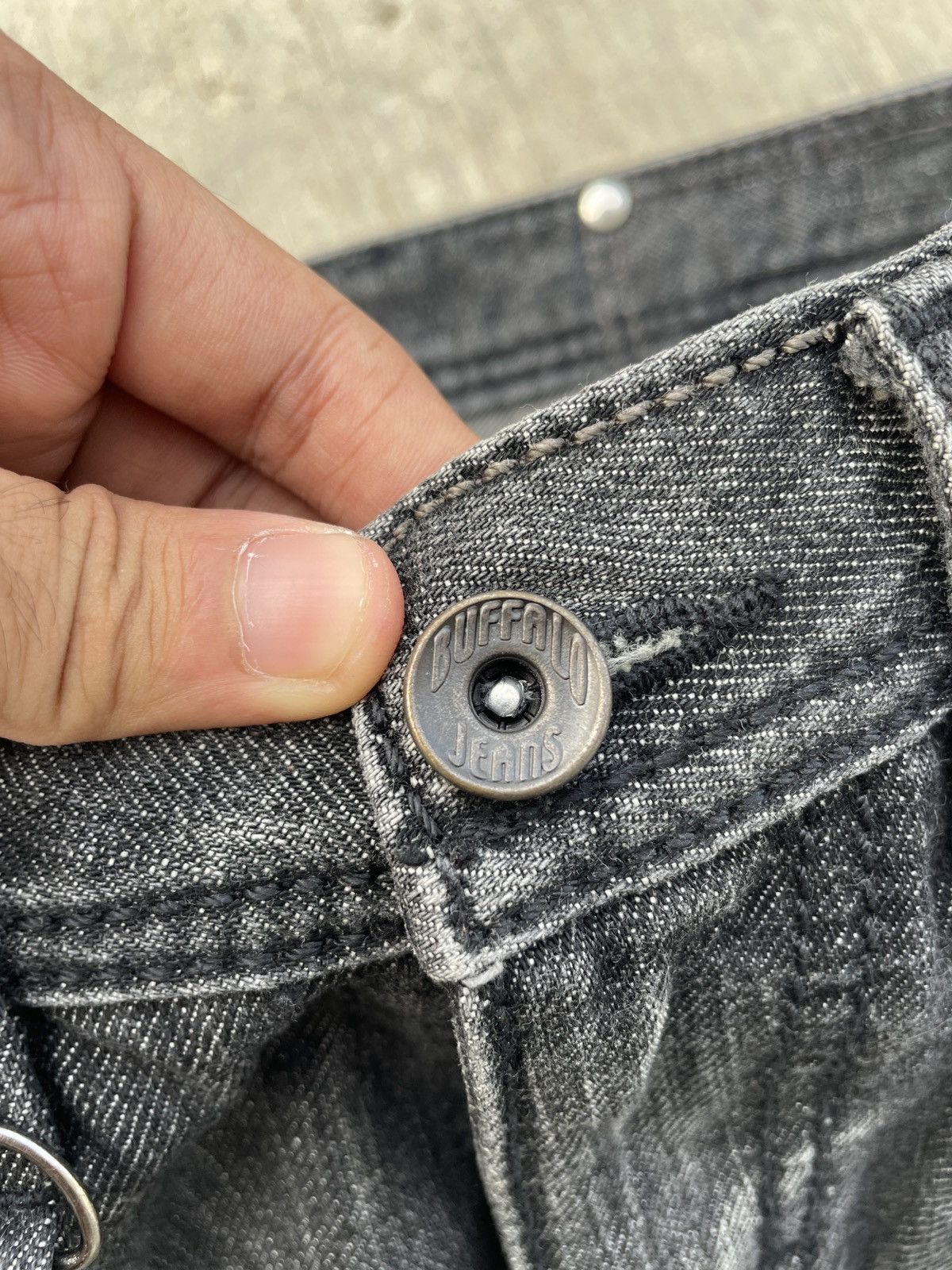 BUFFALO BOBS 💥RARE💥BUFFALO JEANS WHISKER BEAUTIFUL WASH Size US 30 / EU 46 - 3 Thumbnail