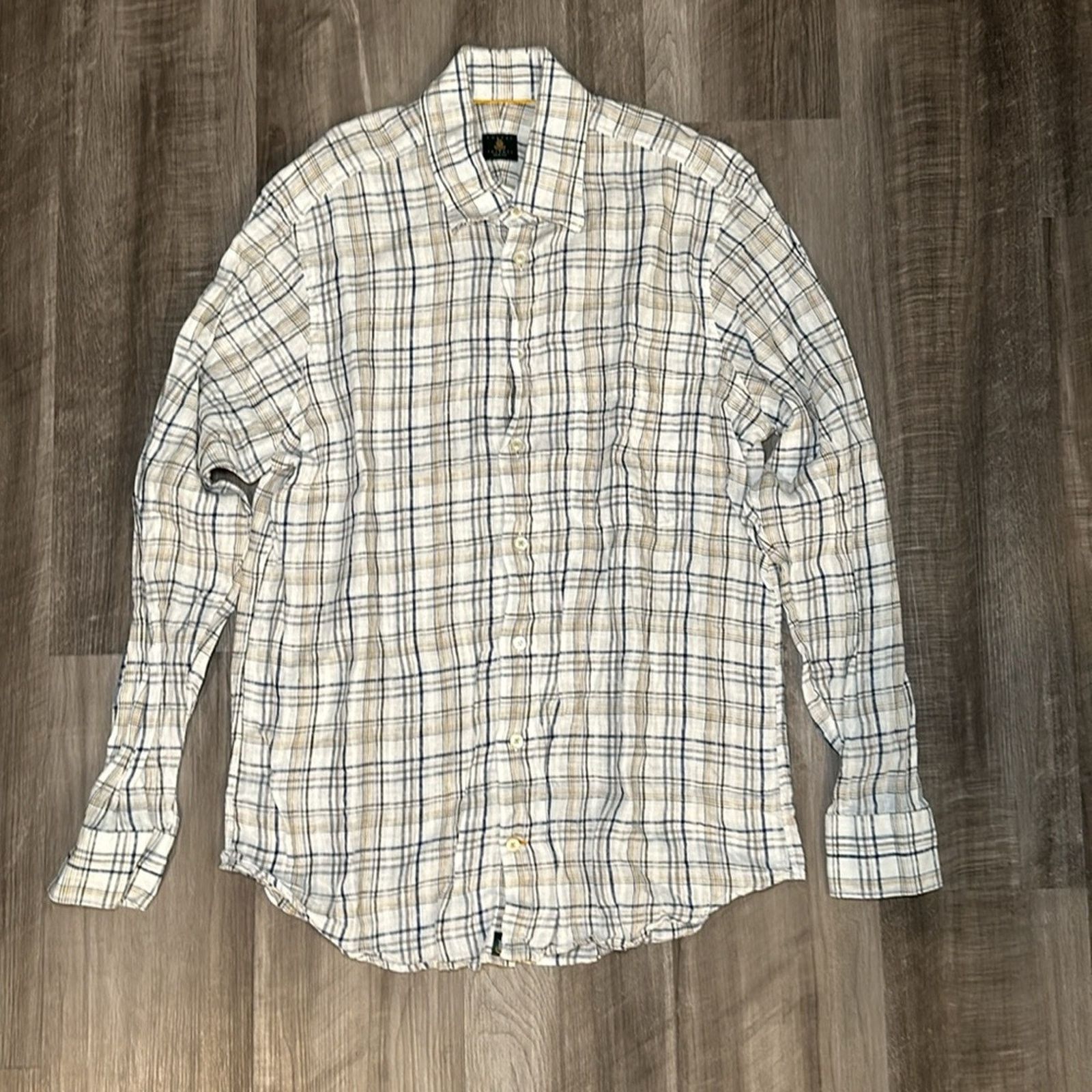 Robert Talbott Robert Talbott Trim Fit Linen Long Sleeve - Large Size US L / EU 52-54 / 3 - 2 Thumbnail