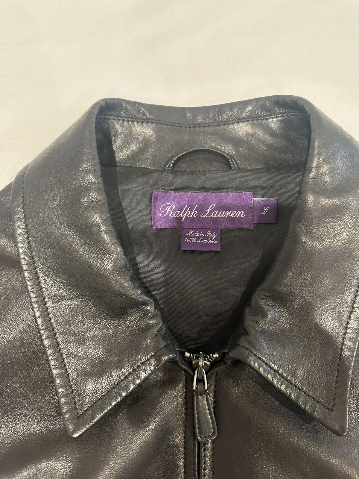 Ralph Lauren Purple Label Ralph Lauren Purple Label Black Lambskin Leather Jacket Size US L / EU 52-54 / 3 - 4 Thumbnail