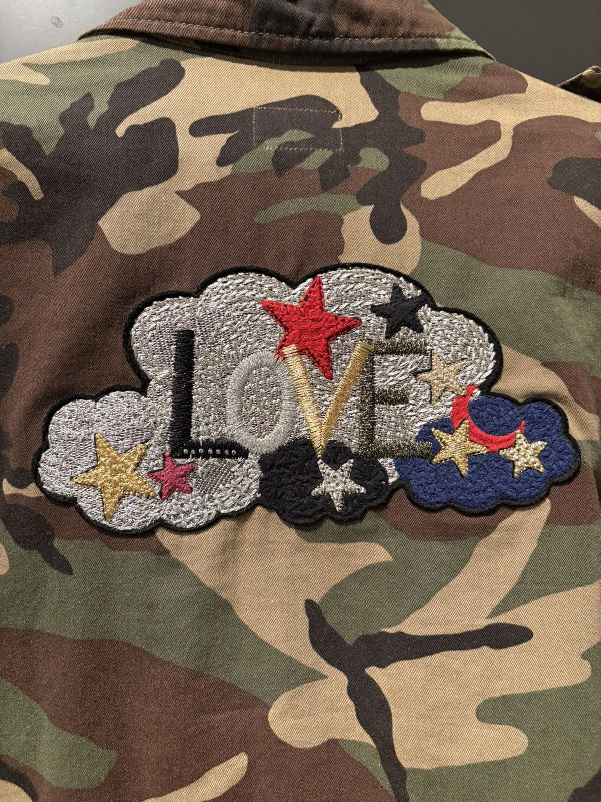 Saint Laurent Paris Camouflage Love Embroidery Jacket Size US S / EU 44-46 / 1 - 3 Thumbnail