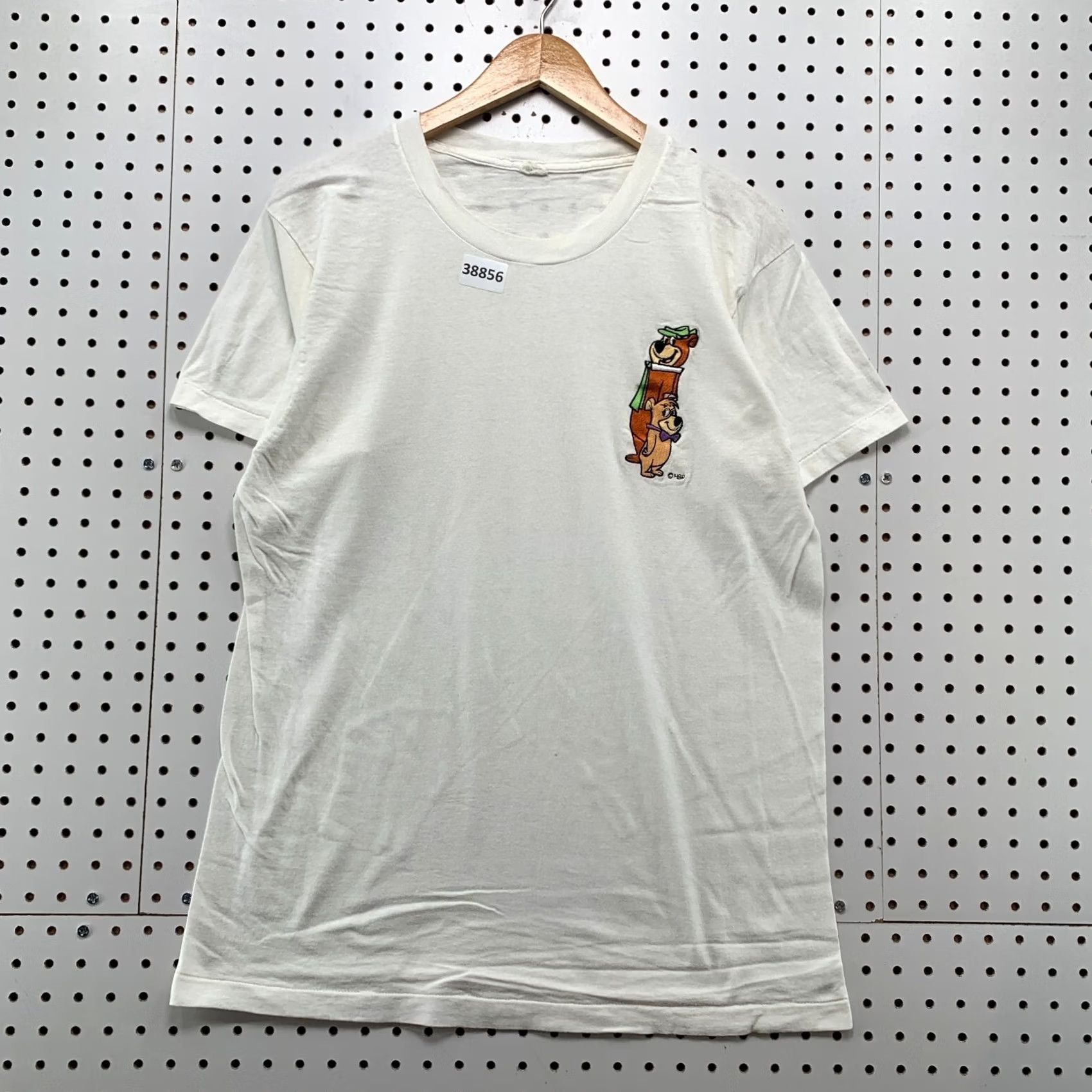 Vintage VINTAGE 80s Yogi Bear Shirt Mens Large White Single Stitch Short Sleeve Size US L / EU 52-54 / 3 - 2 Thumbnail