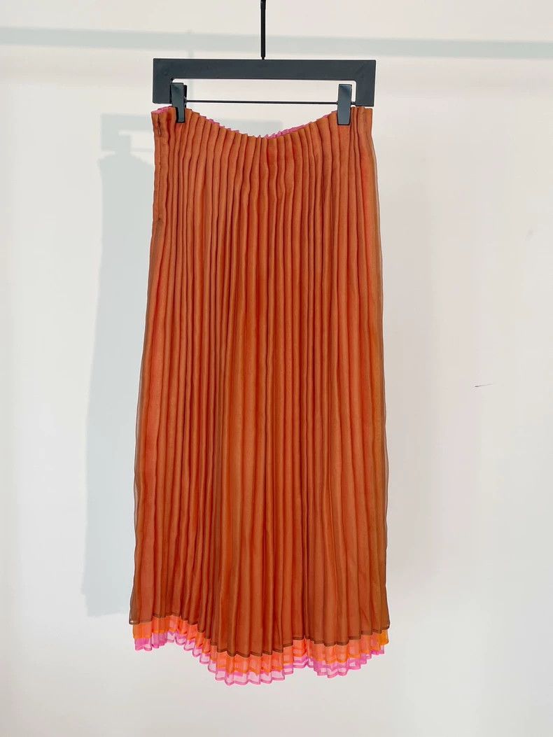Issey Miyake Issey Miyake size:3 Orange main line retro three-layer ple Size 22" - 1 Thumbnail