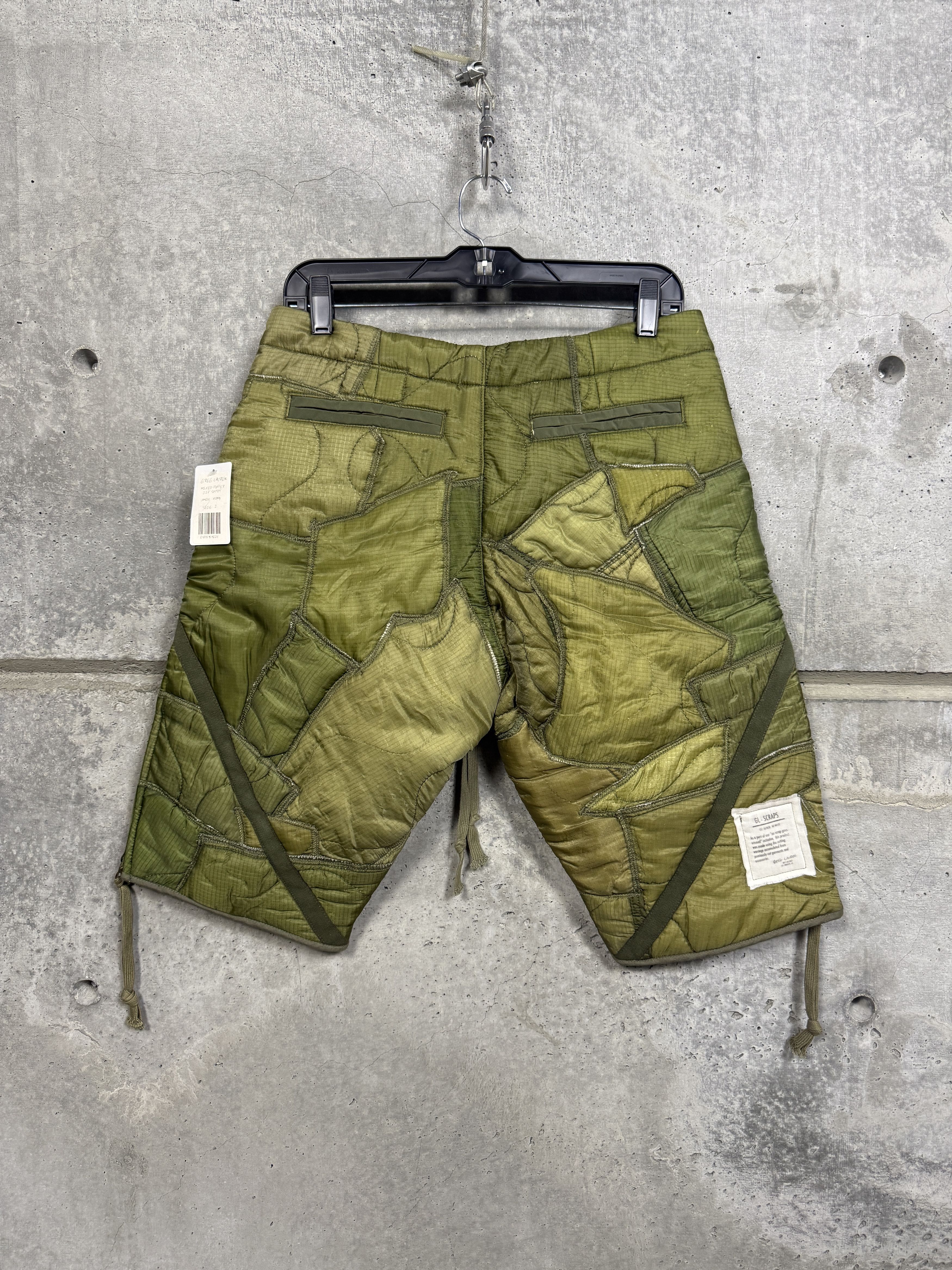 Greg Lauren $1525 Greg Lauren Mixed Puffer Zip Short Size US 28 / EU 44 - 2 Thumbnail