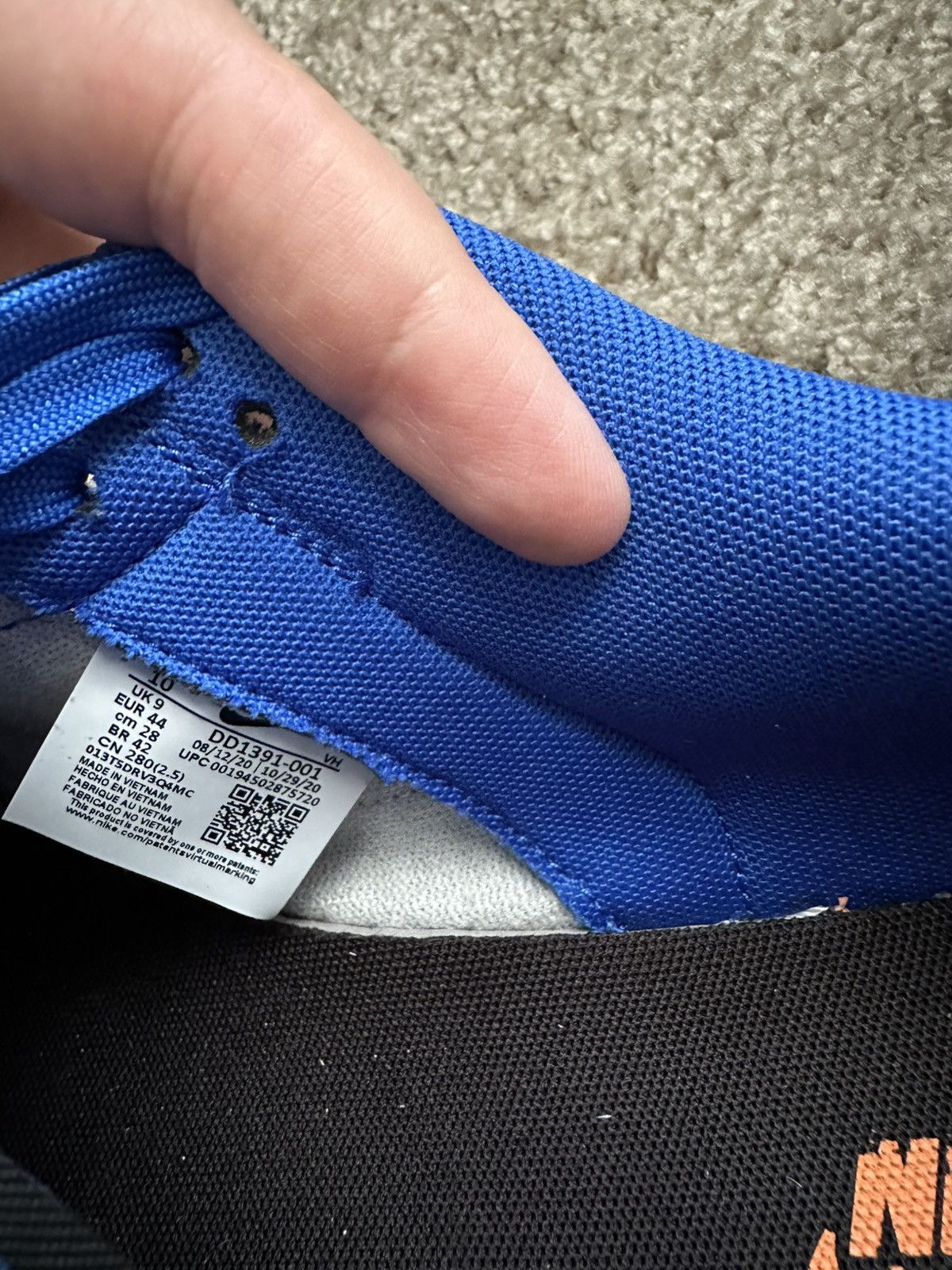 Nike Nike Dunk Low Hyper Cobalt Size US 10 / EU 43 - 5 Thumbnail