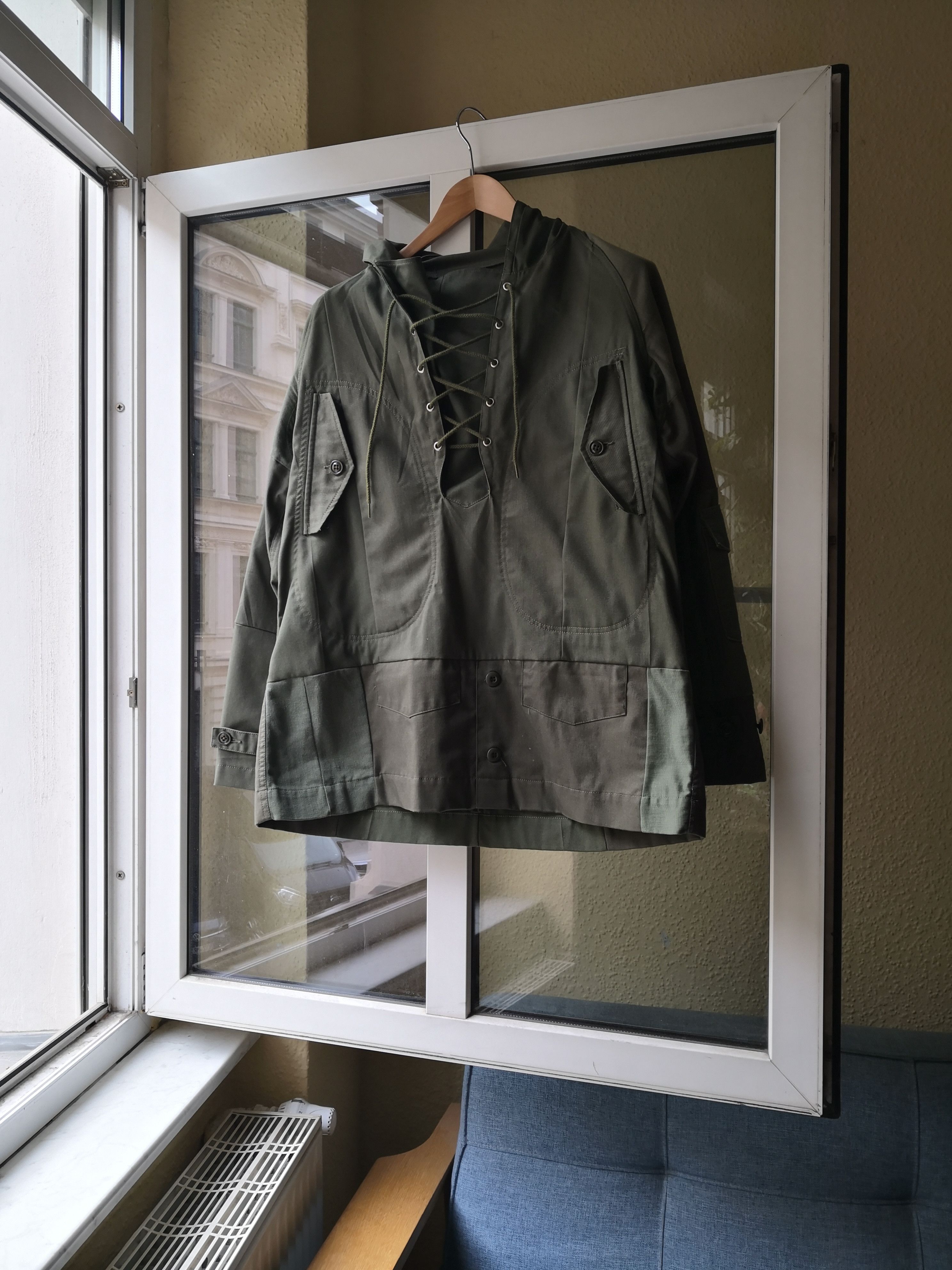 image of Needles Rebuild Army Shirt in Army Greens, Men's (Size Small)