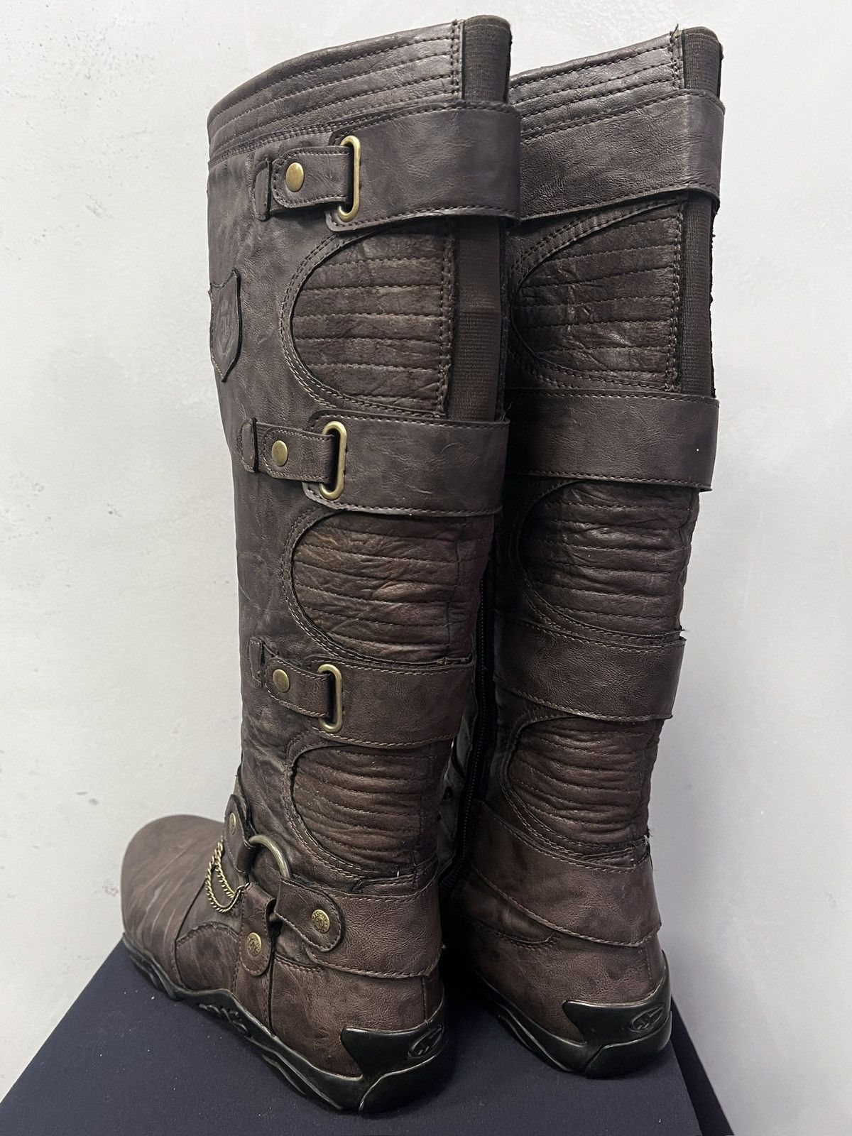 Guidi Avant garde moto Yohji Yamamoto style leather boots hype Size US 8 / EU 41 - 6 Thumbnail