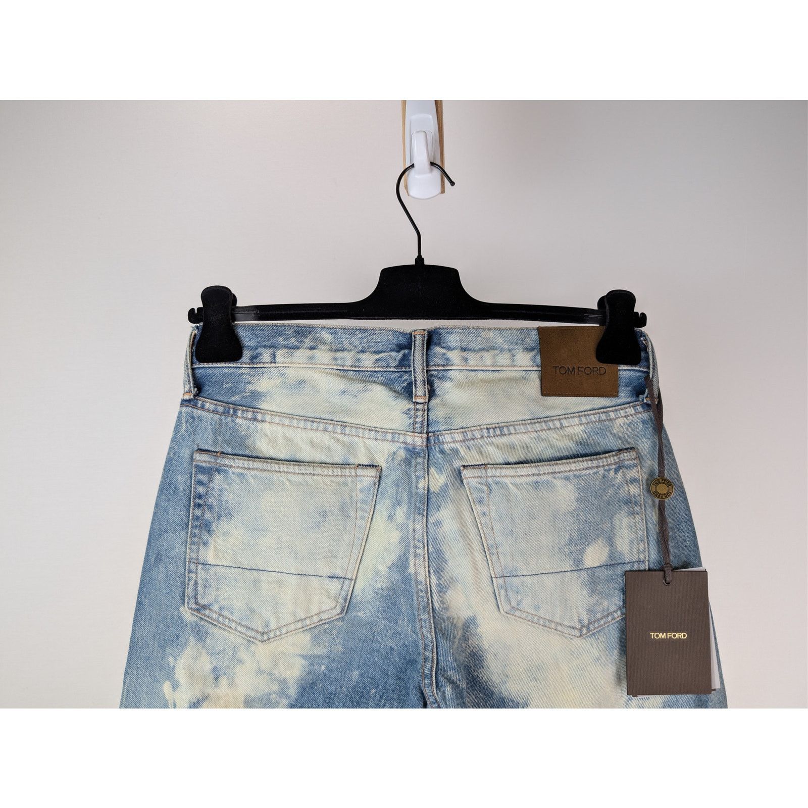 Tom Ford o1rshd1 Slim-Fit Denim Jeans in Pale Bleached Size US 30 / EU 46 - 13 Thumbnail
