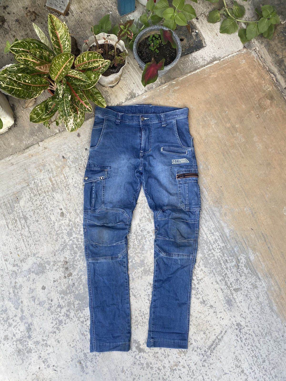 Japanese Brand Japanese Toraichi Stretch Skinny Cargo Pants Size US 32 / EU 48 - 1 Thumbnail
