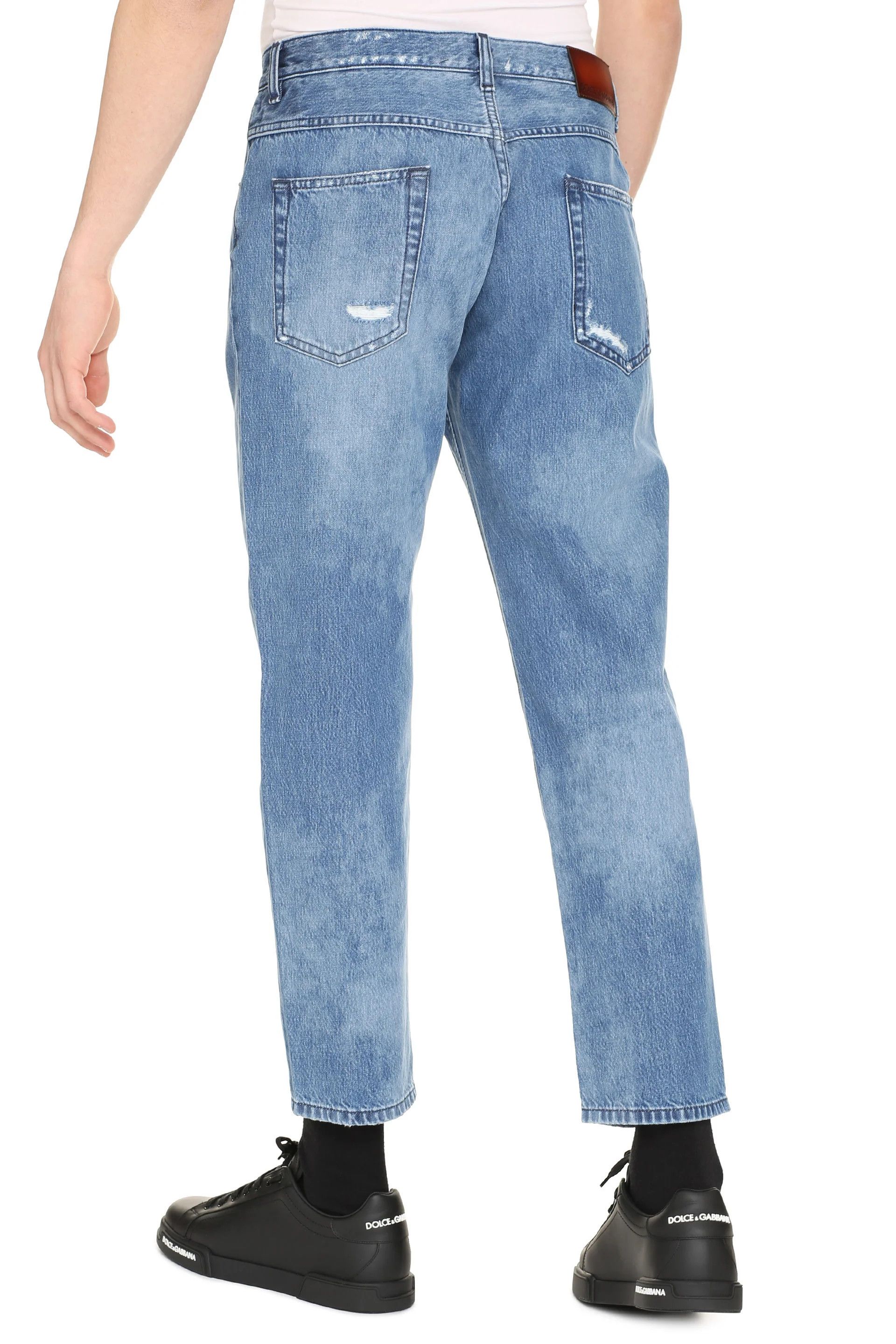 Dolce & Gabbana o1y0125 Logo Jeans in Blue Size US 38 / EU 54 - 4 Thumbnail