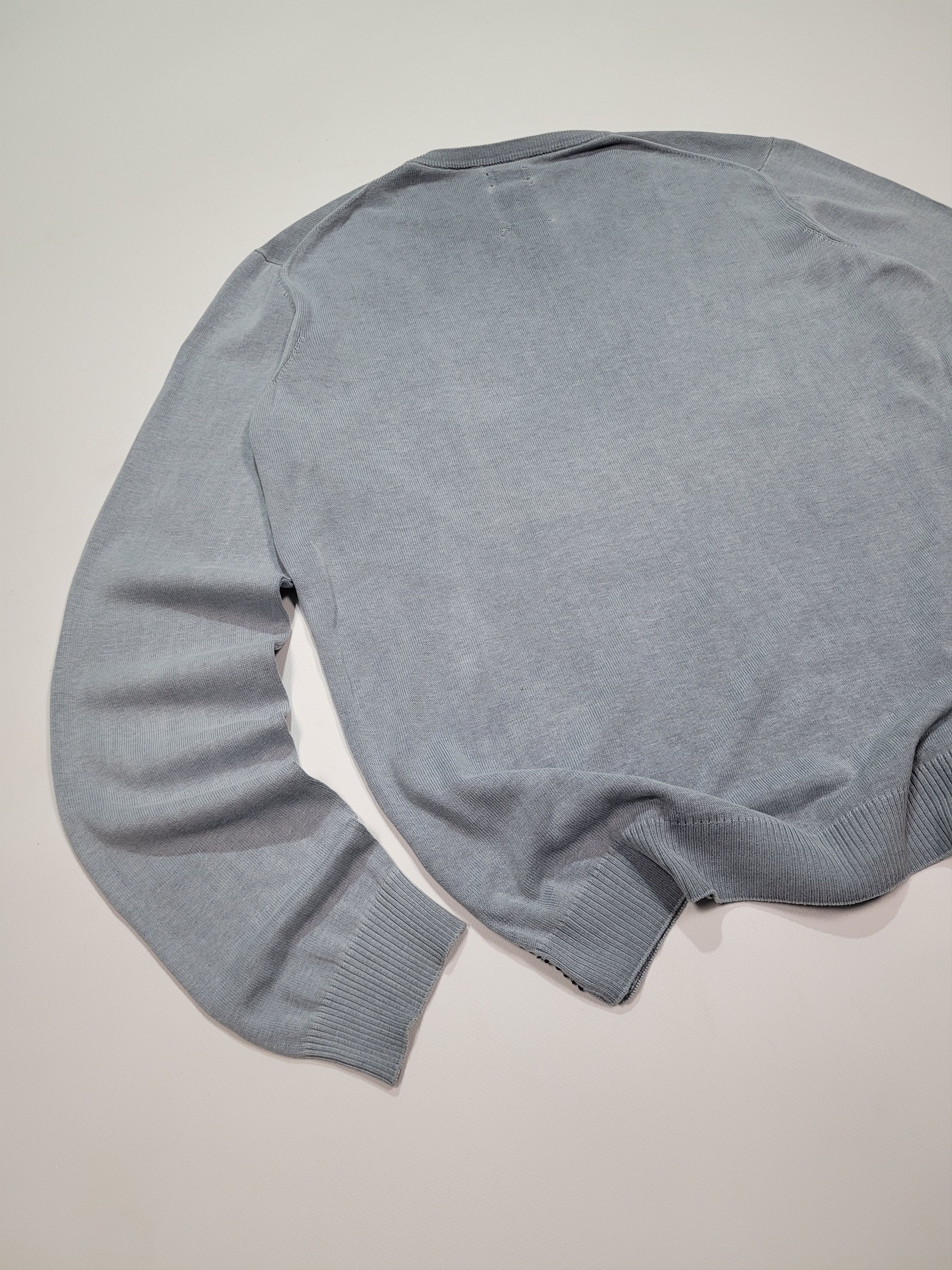 Diesel DIESEL Lightweight Mens Light Grey Sweater with Mini Logo Size US L / EU 52-54 / 3 - 6 Thumbnail
