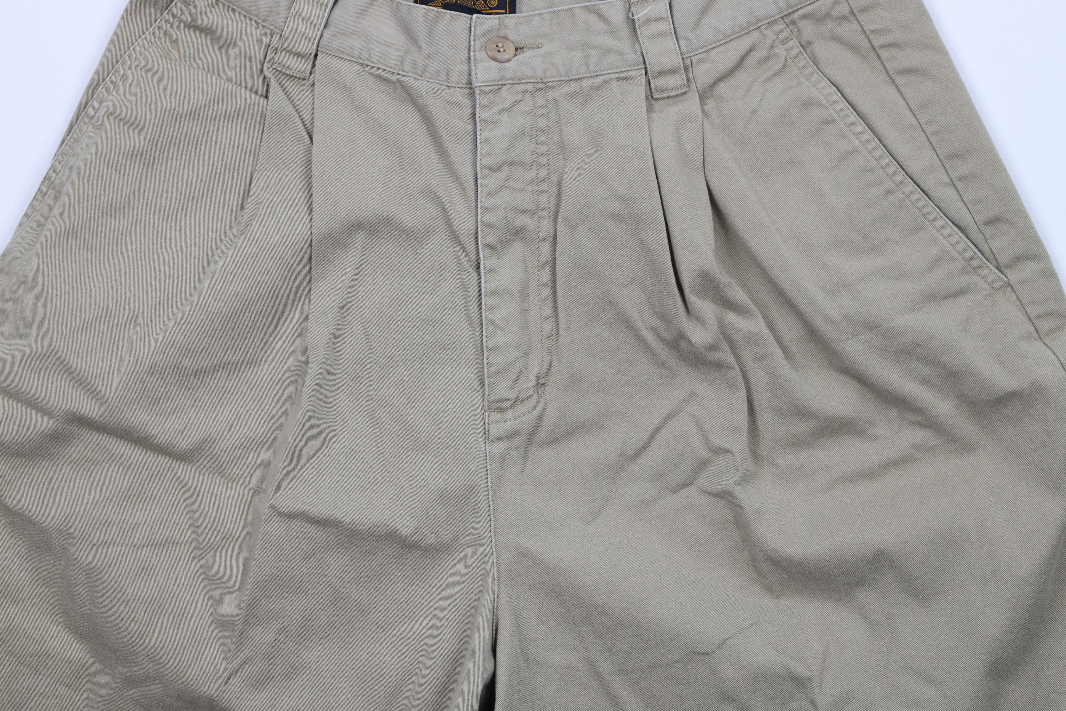 Eddie Bauer × Vintage Vintage 90s Eddie Bauer Cuffed Pleated Bermuda Safari Shorts Size 38" / US 16 / IT 52 - 3 Thumbnail
