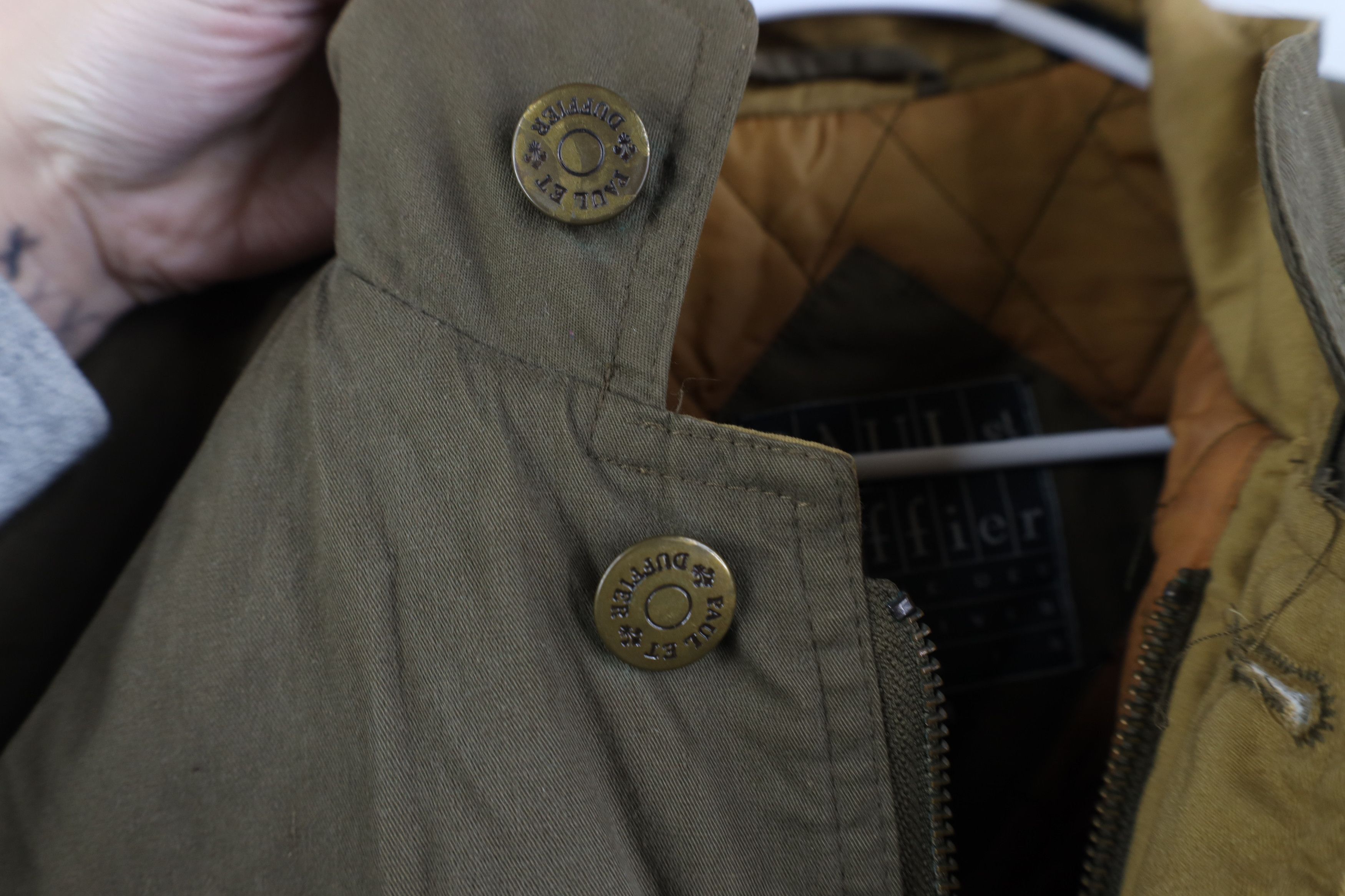 Vintage Vintage 90s Streetwear Quilted Suede Trim Winter Jacket Size US M / EU 48-50 / 2 - 6 Thumbnail