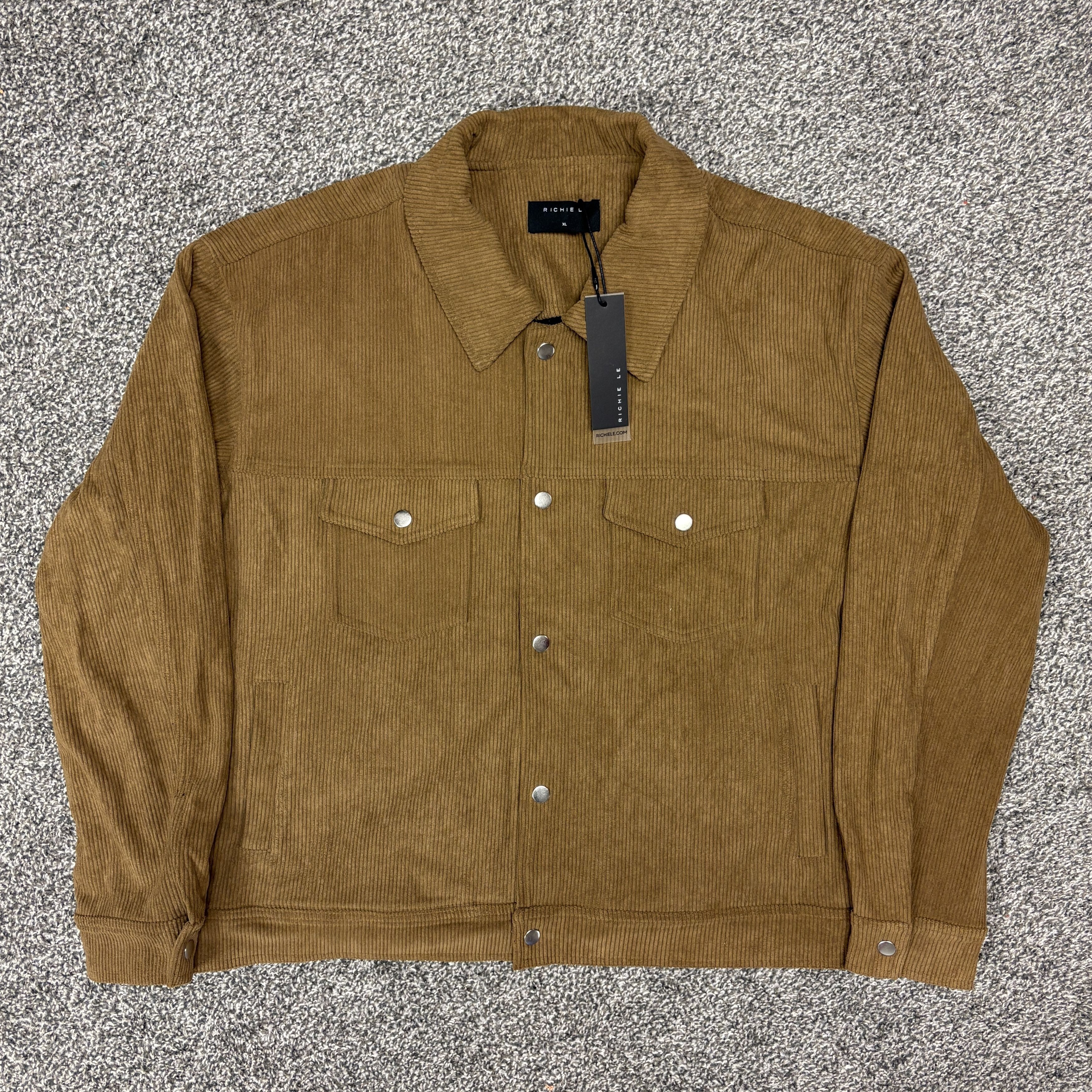 Richie Le Collection Richie Le Collection Corduroy Overshirt/Jacket Brown Size XL Size US XL / EU 56 / 4 - 1 Thumbnail