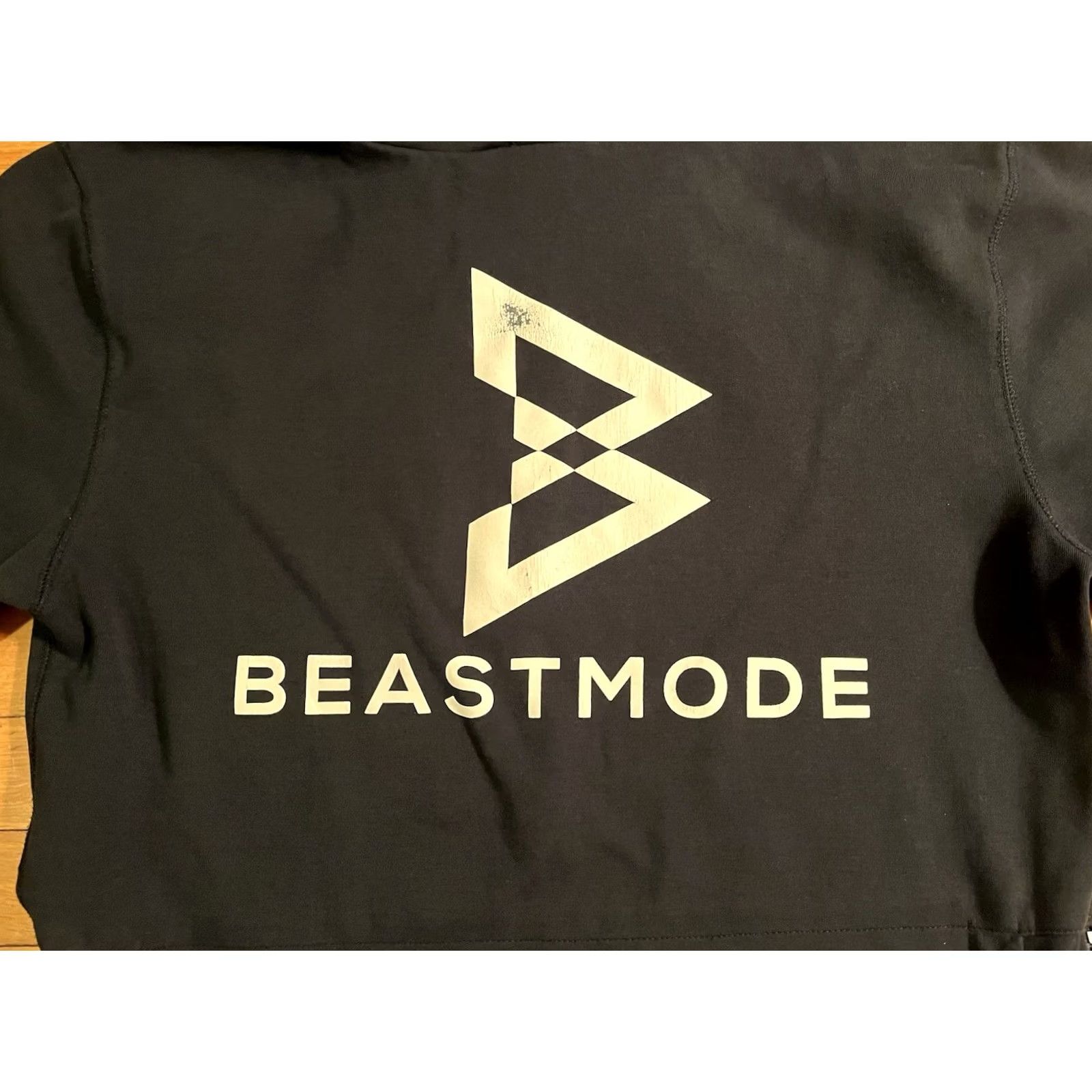 Vintage Beast Mode Marshawn Lynch Training Workout Hoodie Men’s XL Black Short Sleeve Shirt Size US XL / EU 56 / 4 - 3 Thumbnail