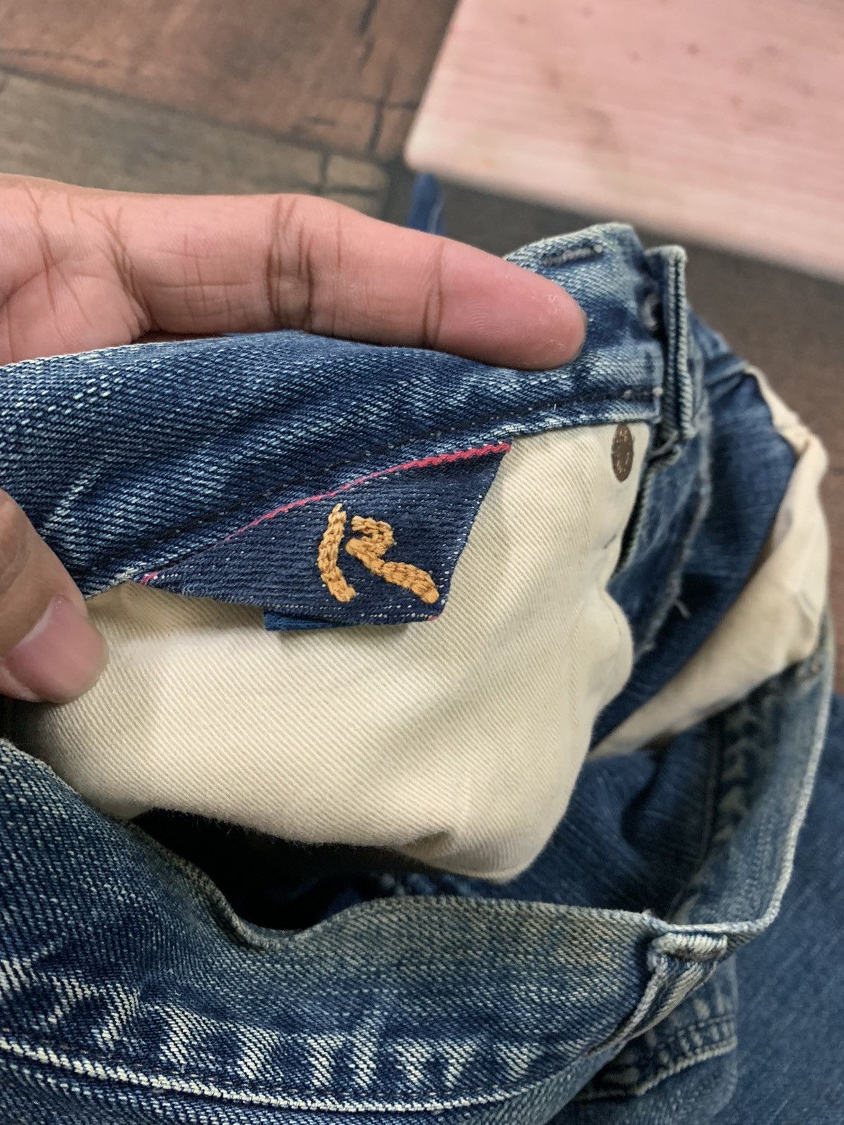 45rpm × Japanese Brand 🇯🇵RUSTY FADED selvedge ‘R’ by 45rpm vintage jeans Size US 30 / EU 46 - 8 Thumbnail