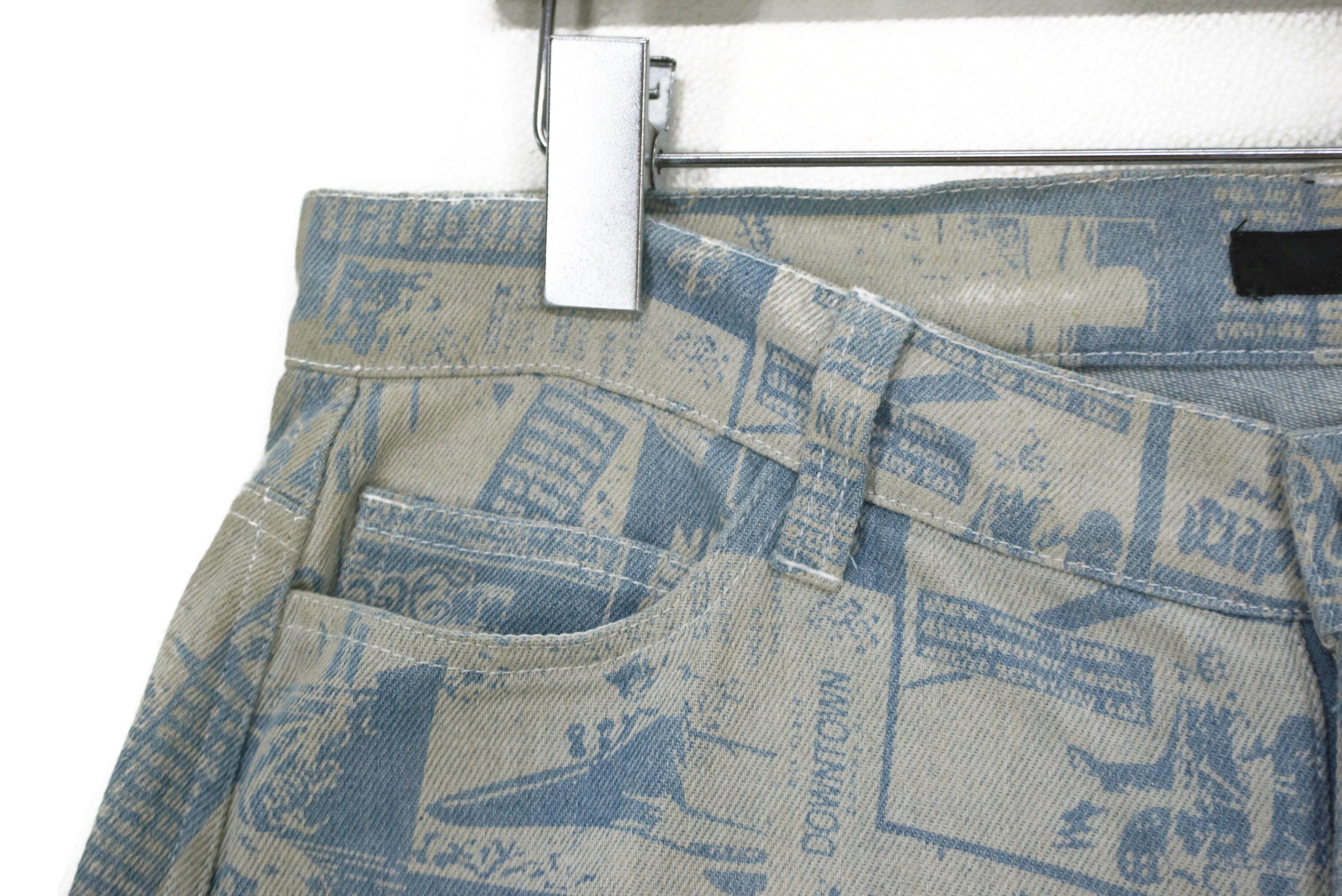 Japanese Brand Cheer XXX Jeans fit W33xL27.5 Full Print New York Dolls Size 30" / US 8 / IT 44 - 4 Thumbnail