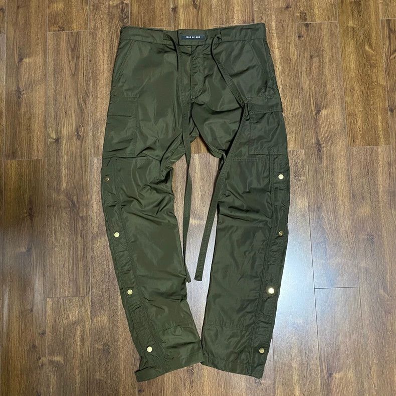 Fear of God Fear of God Season 6 Nylon Cargo Pants - dmc Size US 26 / EU 42 - 1 Thumbnail