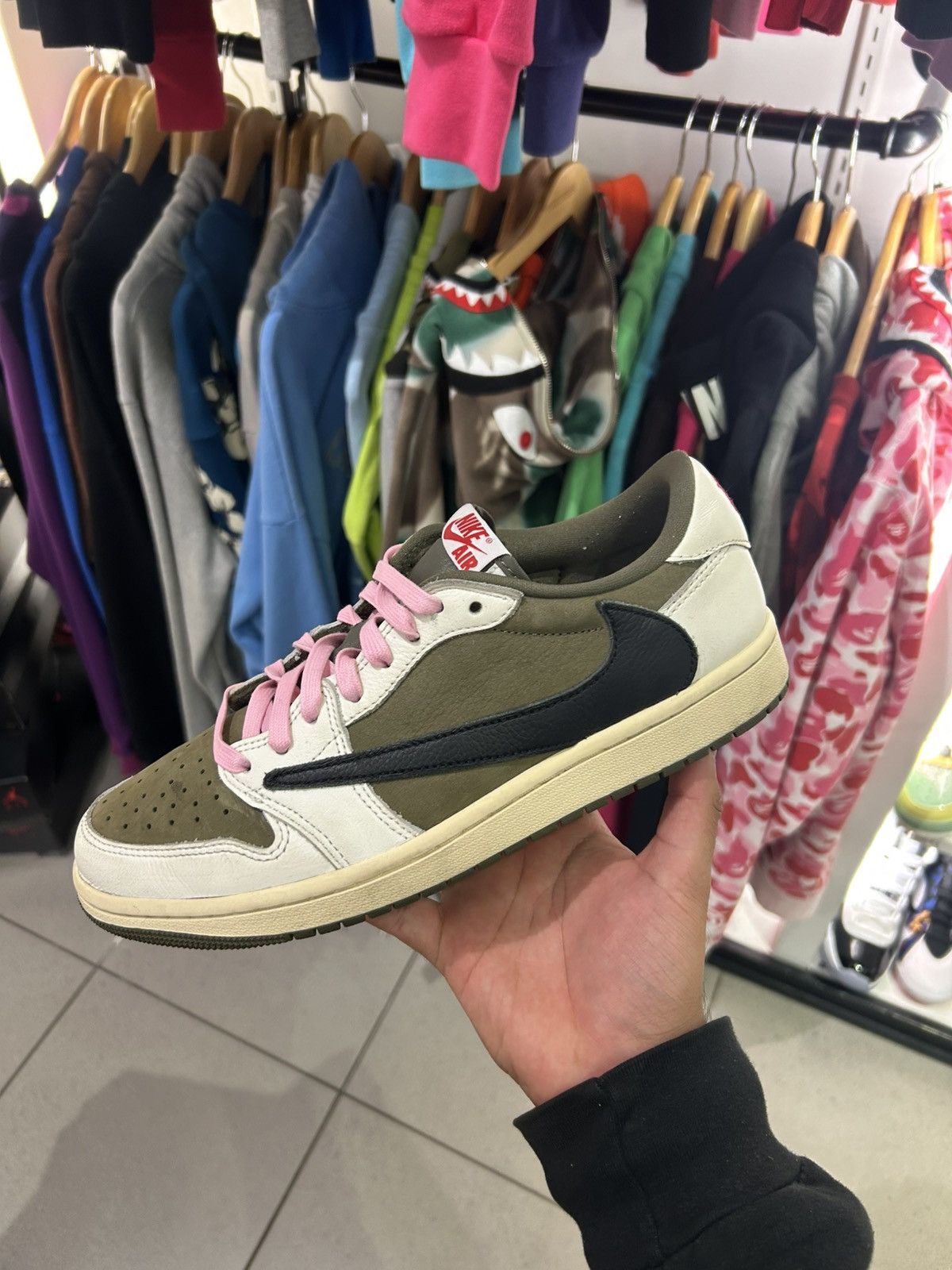 Jordan Brand × Travis Scott Jordan 1 low travis scott medium olive Size US 9 / EU 42 - 1 Thumbnail