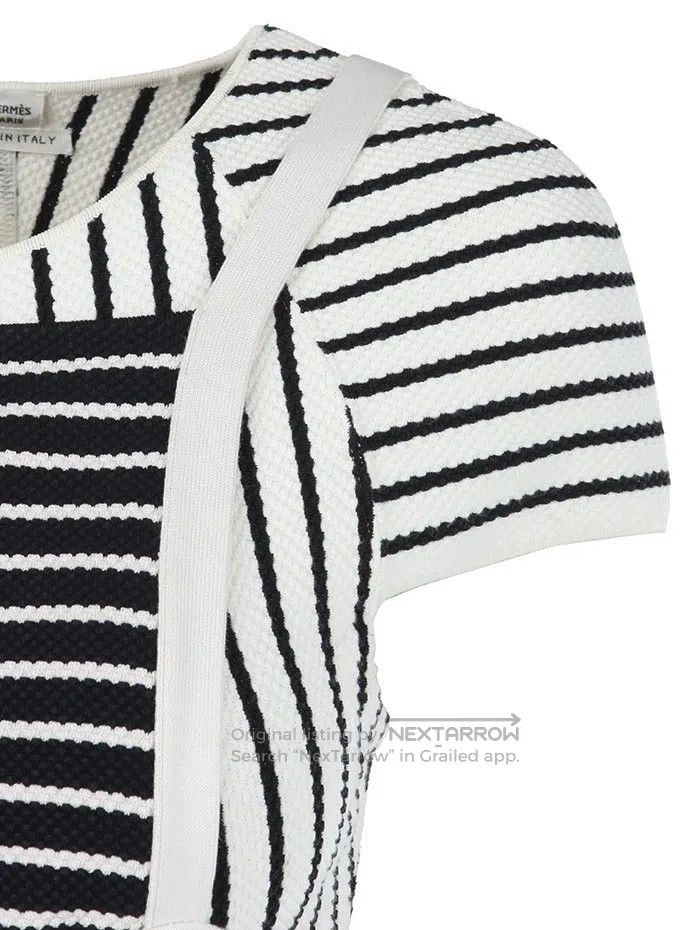 Hermes Hermes Striped Two-Piece Dress Size XS / US 0-2 / IT 36-38 - 4 Thumbnail