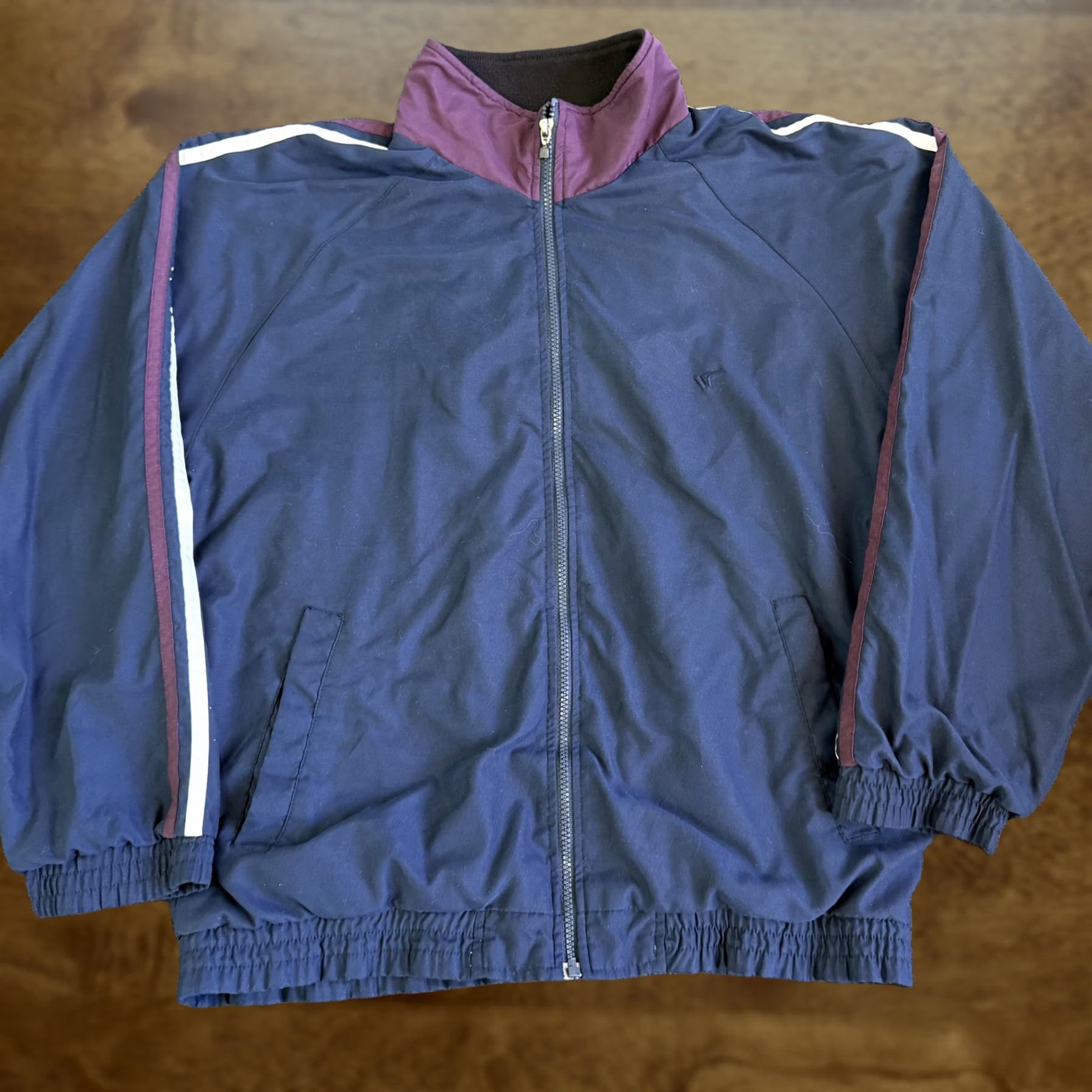 Vintage VINTAGE Winners Track Jacket Mens M Blue Zip Lined Striped Elastic Waist Size US M / EU 48-50 / 2 - 1 Thumbnail
