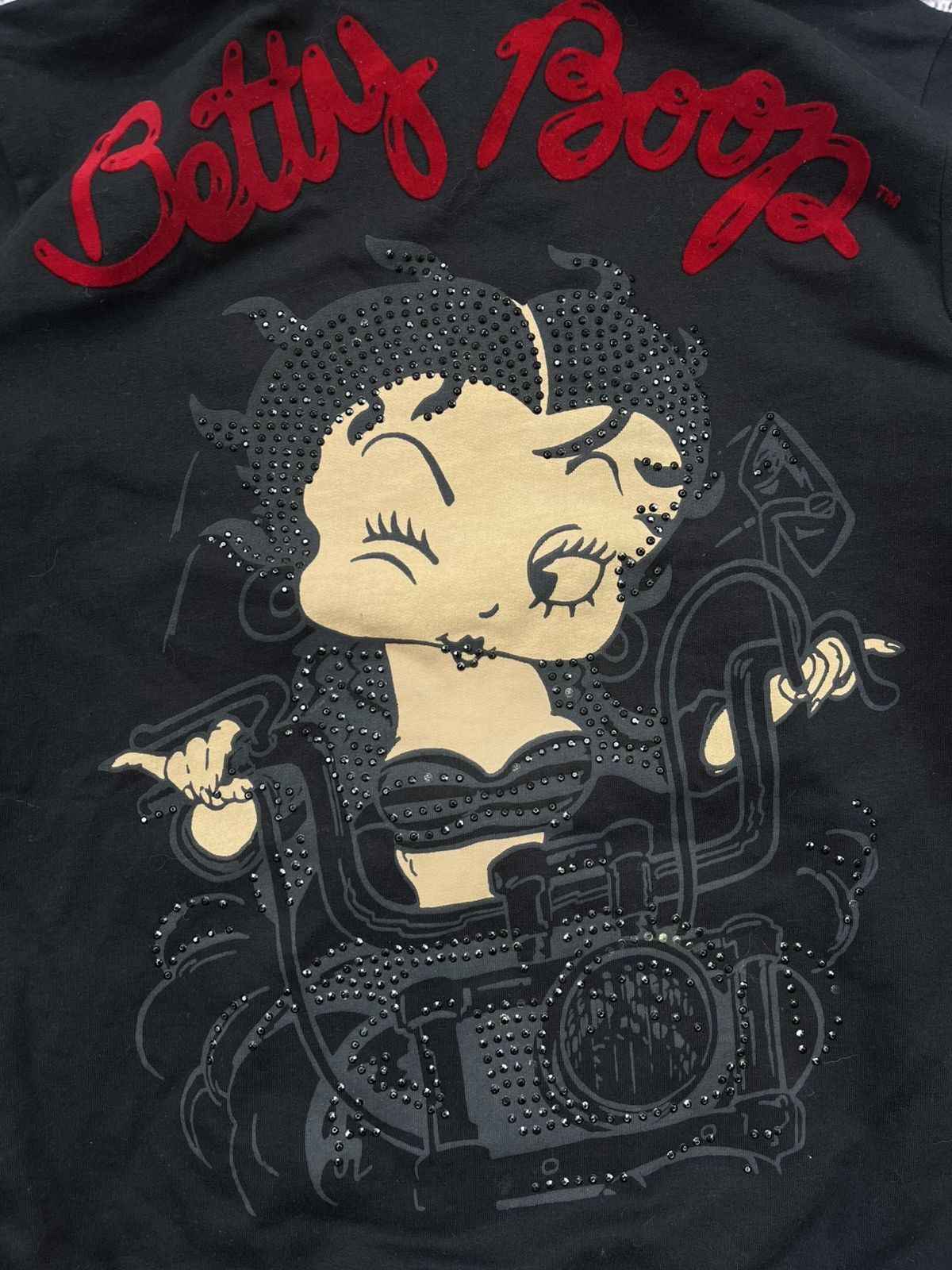 Japanese Brand Vintage Betty Boop Rhinestones Zip Up streetwear rare Size US M / EU 48-50 / 2 - 6 Thumbnail