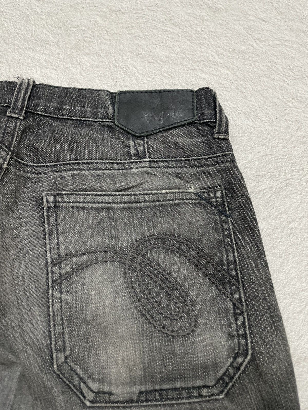 Japanese Brand 2000s Vintage MC Black Jeans Washed Y2K Size US 29 - 8 Thumbnail