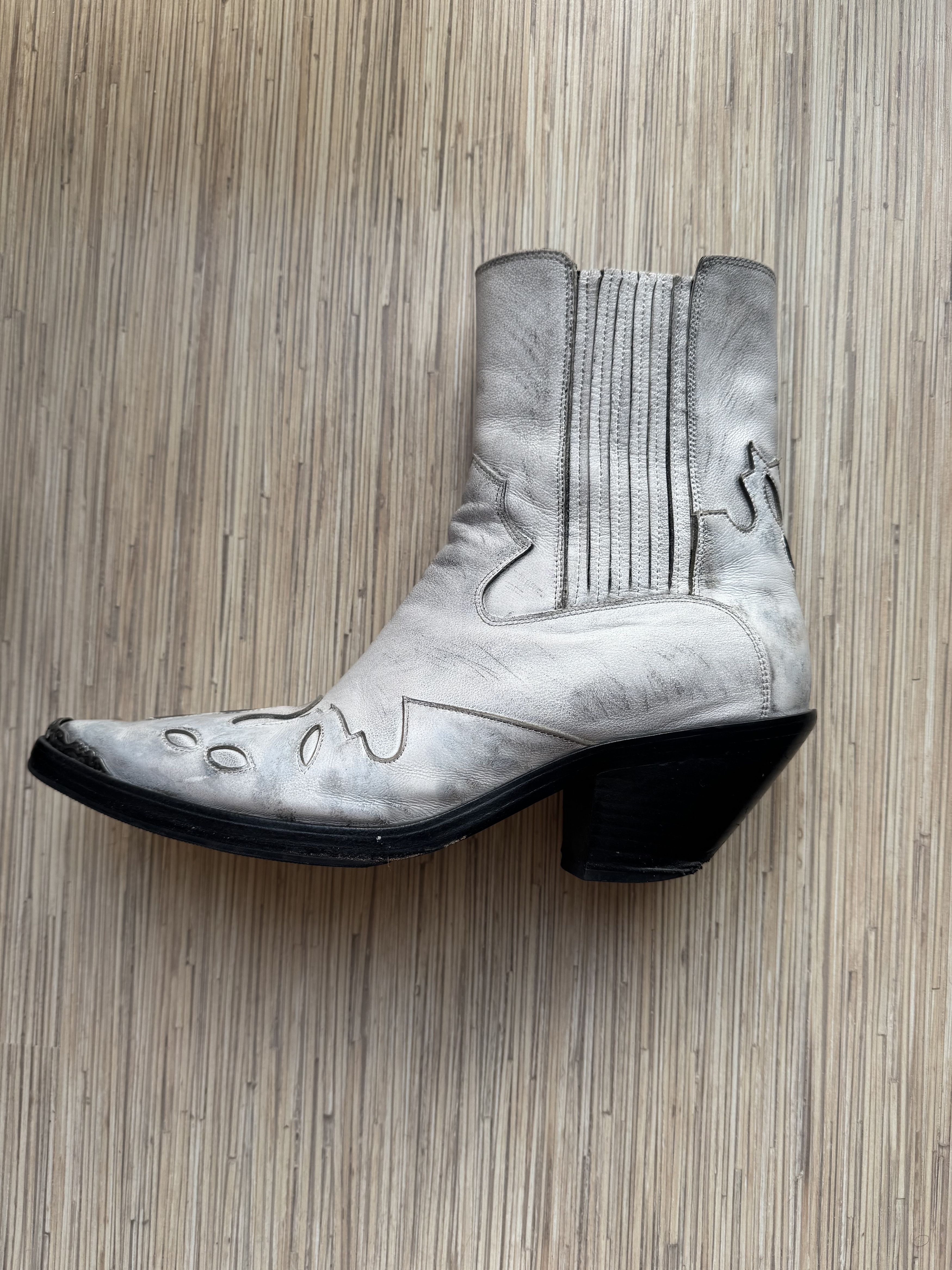 Enfants Riches Deprimes Enfants Riches Deprimes Midnight Cowboy Boots Worn Out White Size US 9 / EU 42 - 5 Thumbnail