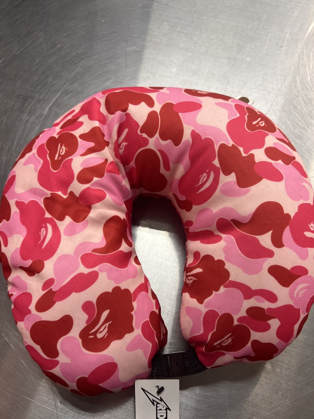 image of Bape Travel Neck Pillow in Pink, Men's