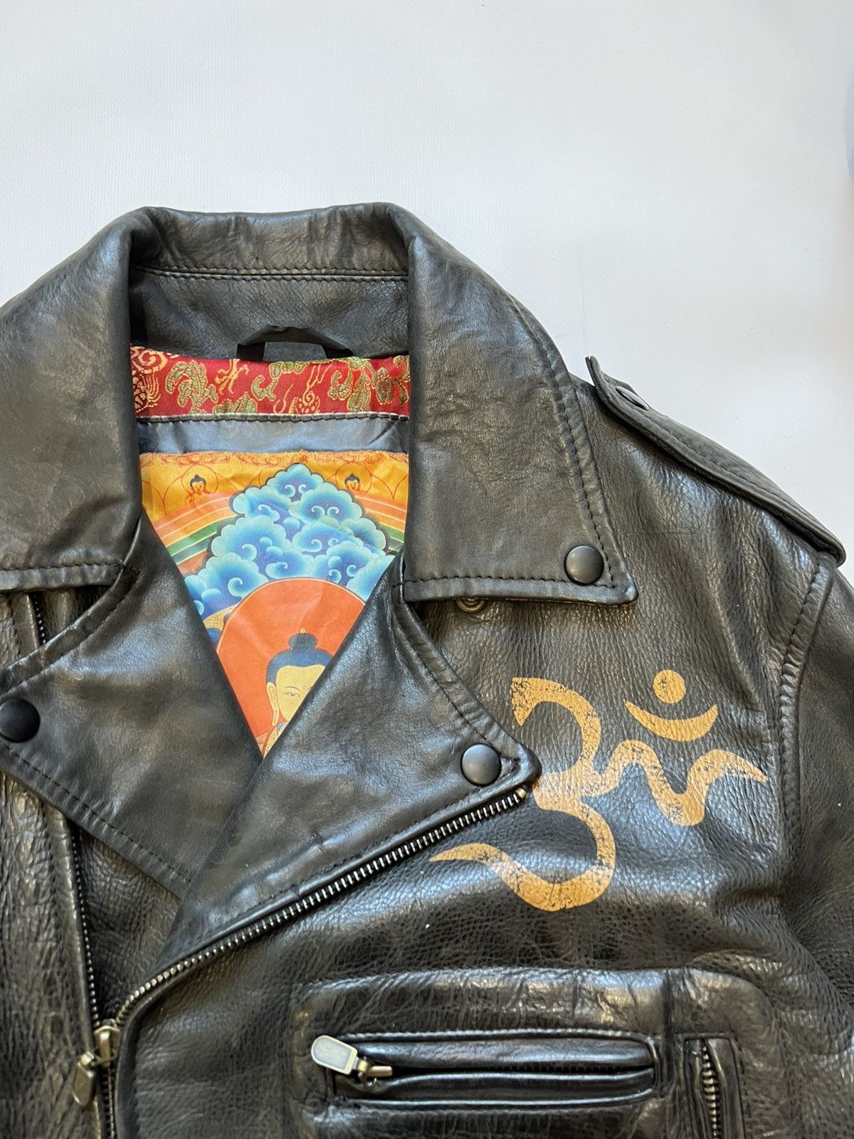 Belstaff Free Tibet Belstaff Leather Jacket Moto Black Brown Limited Size US XS / EU 42 / 0 - 5 Thumbnail