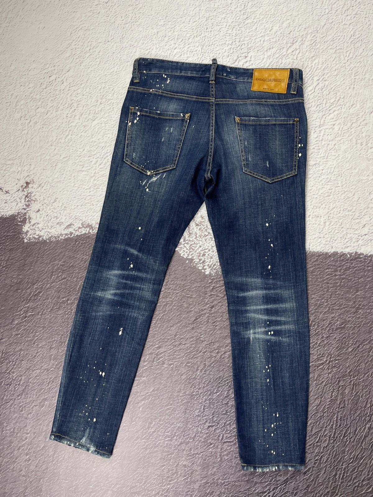 Dsquared2 DSQUARED2 cropped JEANS - SKATER JEAN distressed painted Size US 32 / EU 48 - 2 Thumbnail