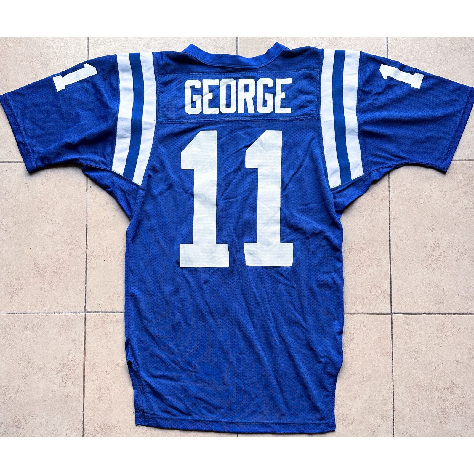 Jeff GEORGE Indianapolis Colts 90s authentic jersey 42 vtg