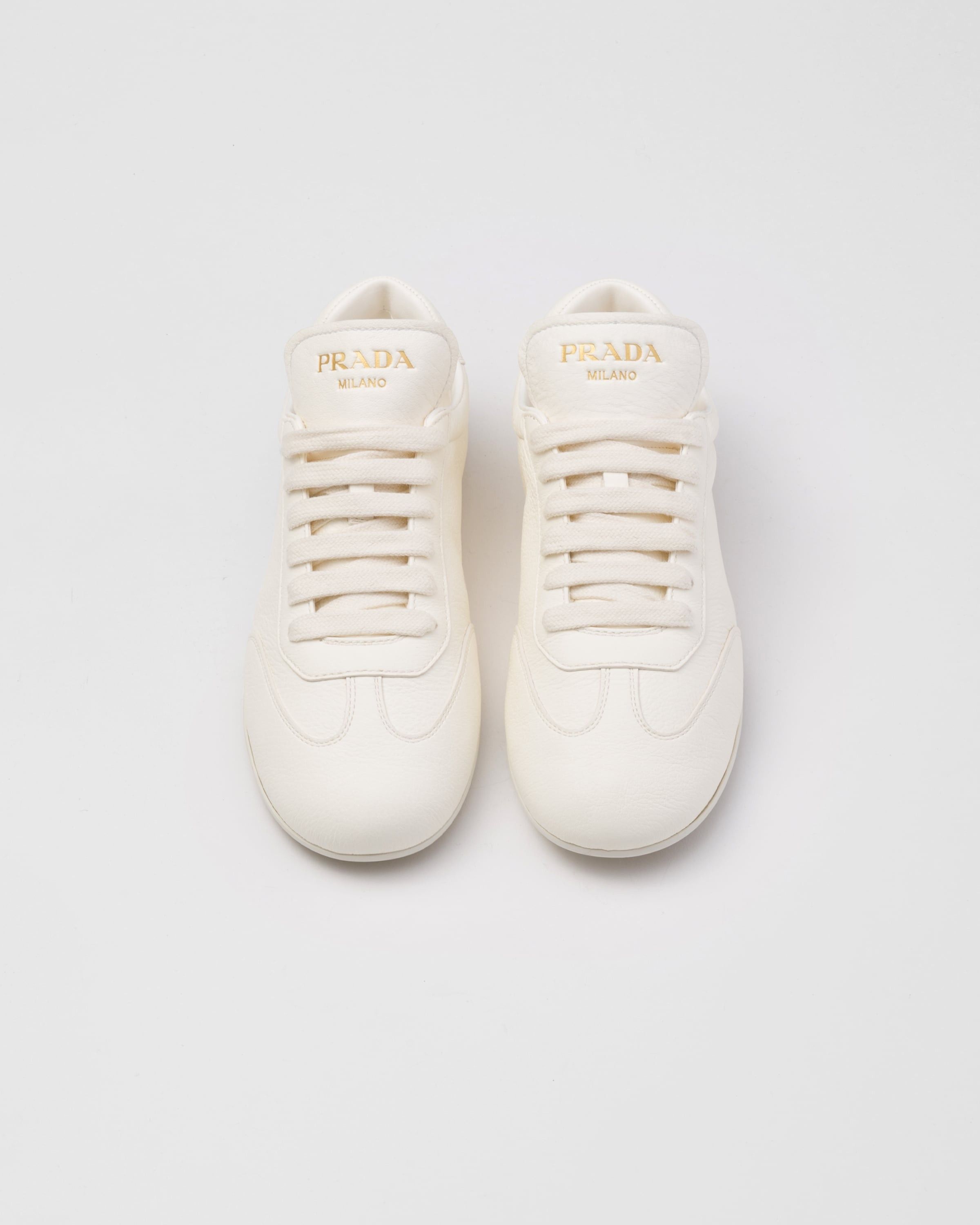 Prada o1la1rc1a0925 Leather Sneakers in White Size US 8 / IT 38 - 4 Thumbnail