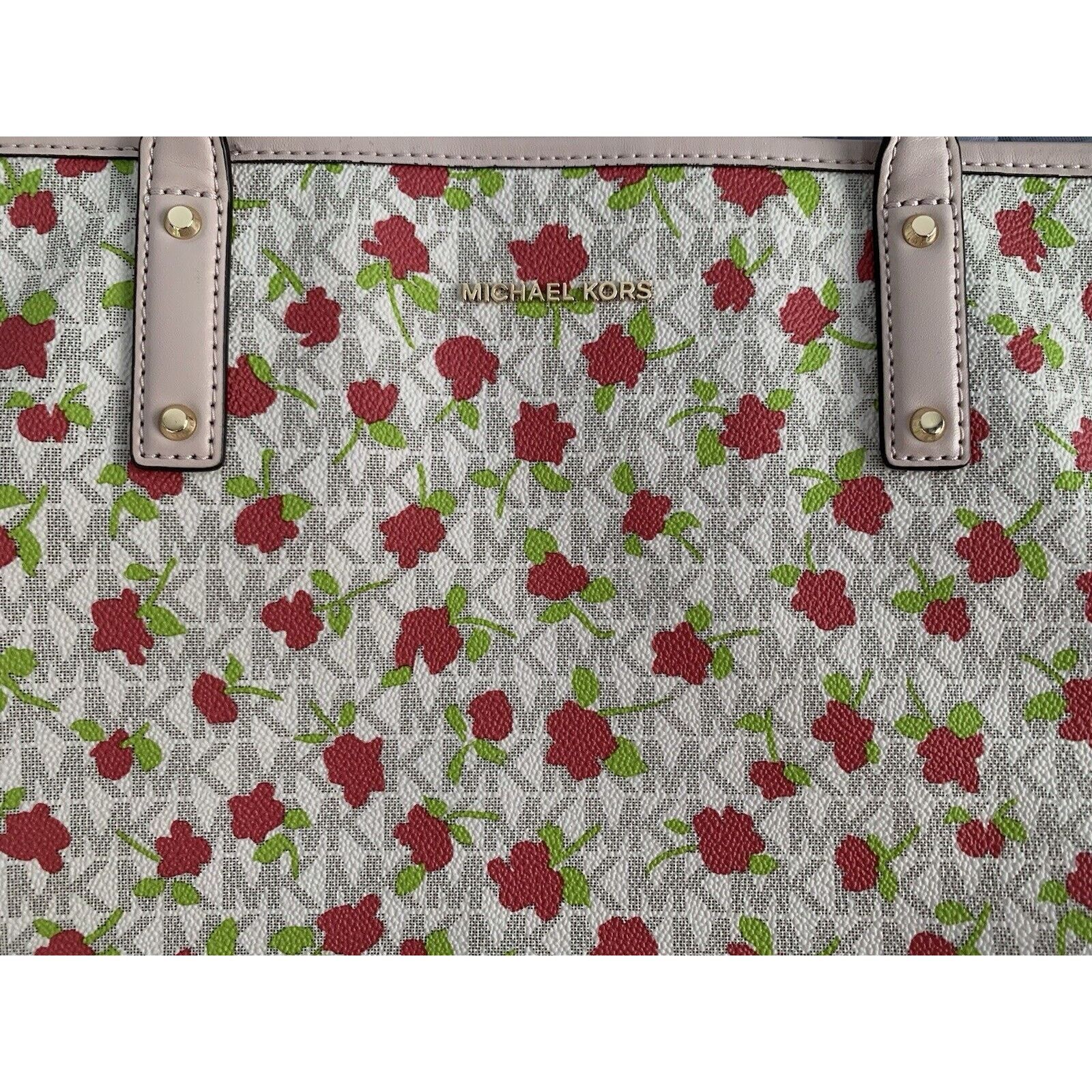 Michael Kors Michael Kors Carter MK Rose Floral Vanilla Large Tote Size ONE SIZE - 2 Thumbnail