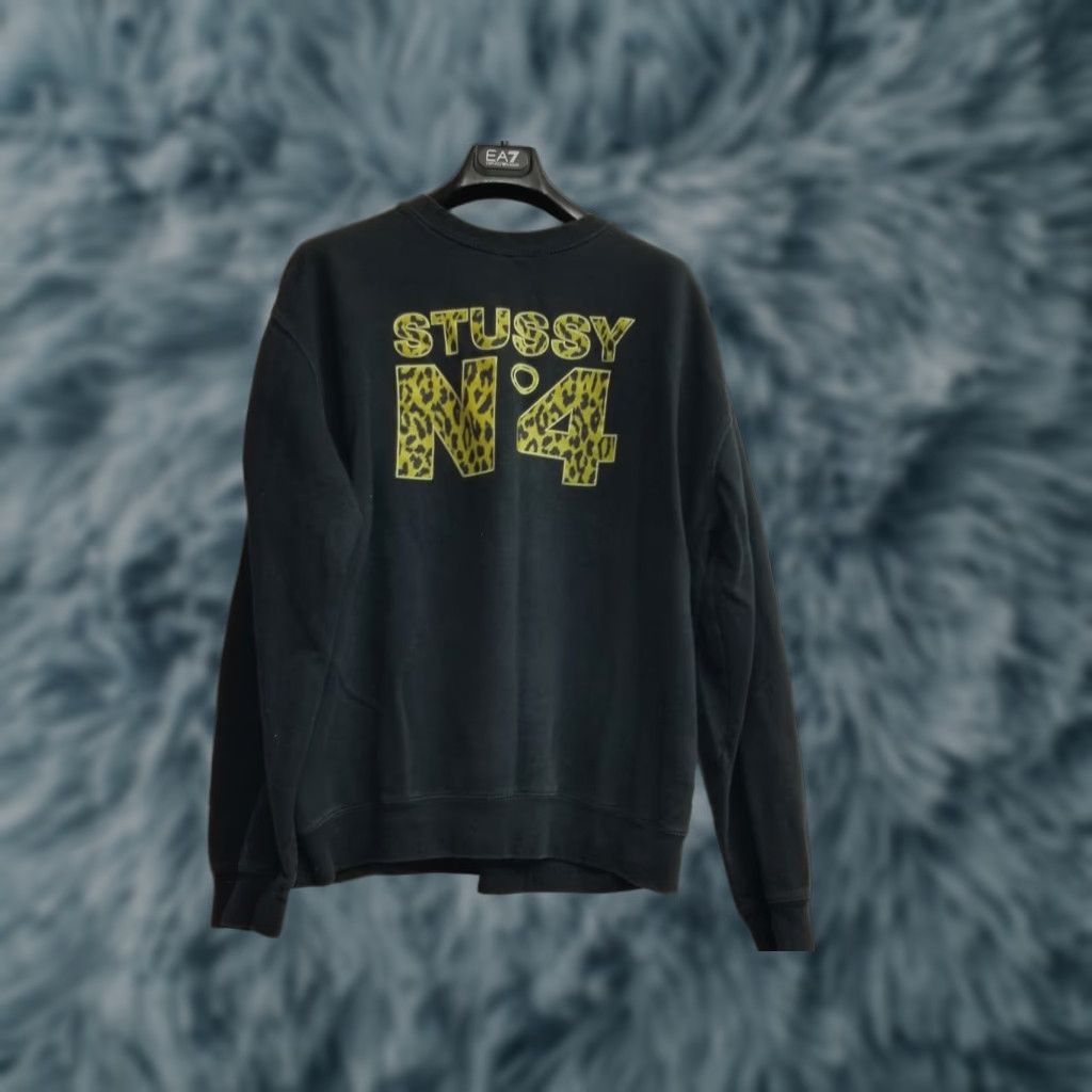 Vintage Stussy Hoodie Women’s Black Graphic Streetwear Sweatshirt Pullover XL Camouflage Logo Pockets Sweatshirt Regular Hooded Pullover Womens Size XL / US 12-14 / IT 48-50 - 1 Thumbnail