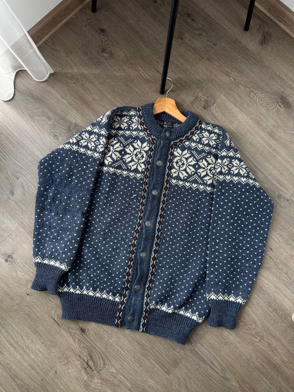Dale Of Norway × Vintage Dale of Norway Cardigan Wool Nordic Snowflake Knit Sweater Size US M / EU 48-50 / 2 - 5 Thumbnail