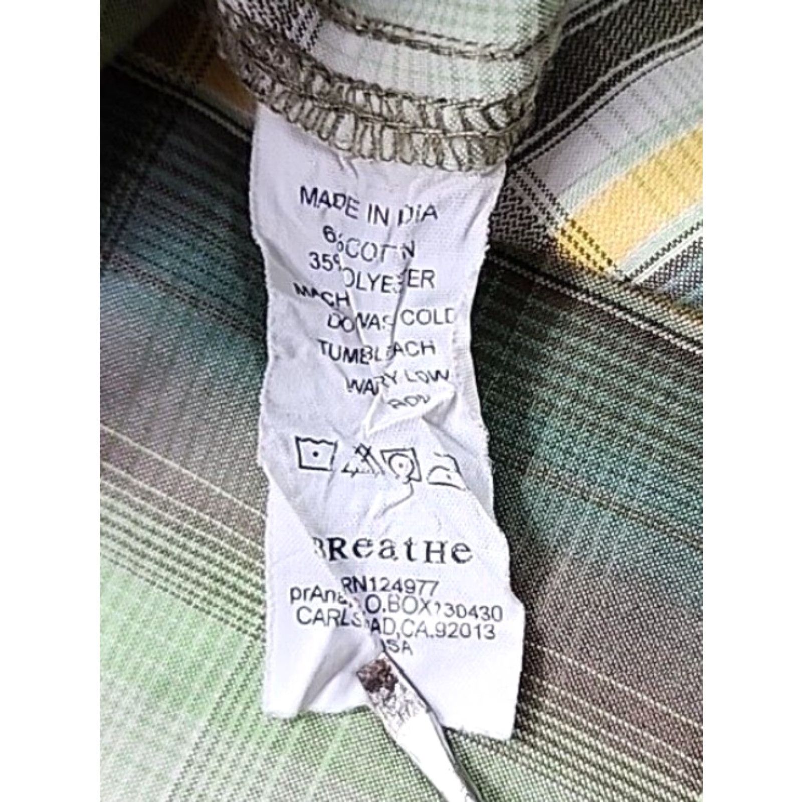 Prana Prana Shirt Mens Extra Large Plaid Short Sleeve Button Up Outdoor Casual Hiking Multicolor Size US XL / EU 56 / 4 - 6 Thumbnail