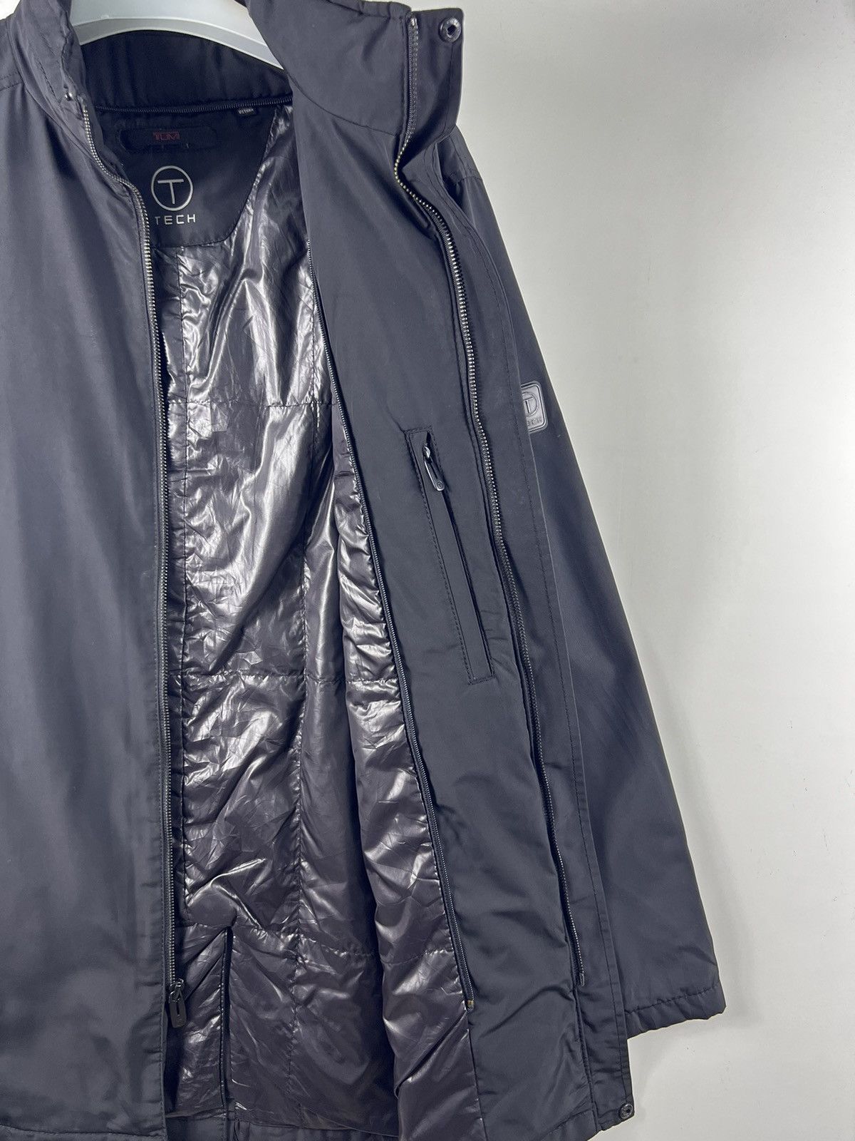 Designer × Tumi 🔥 TUMI TECH HIDDEN HOODIE ZIPPER HEAVY JACKET - S Size US S / EU 44-46 / 1 - 10 Thumbnail