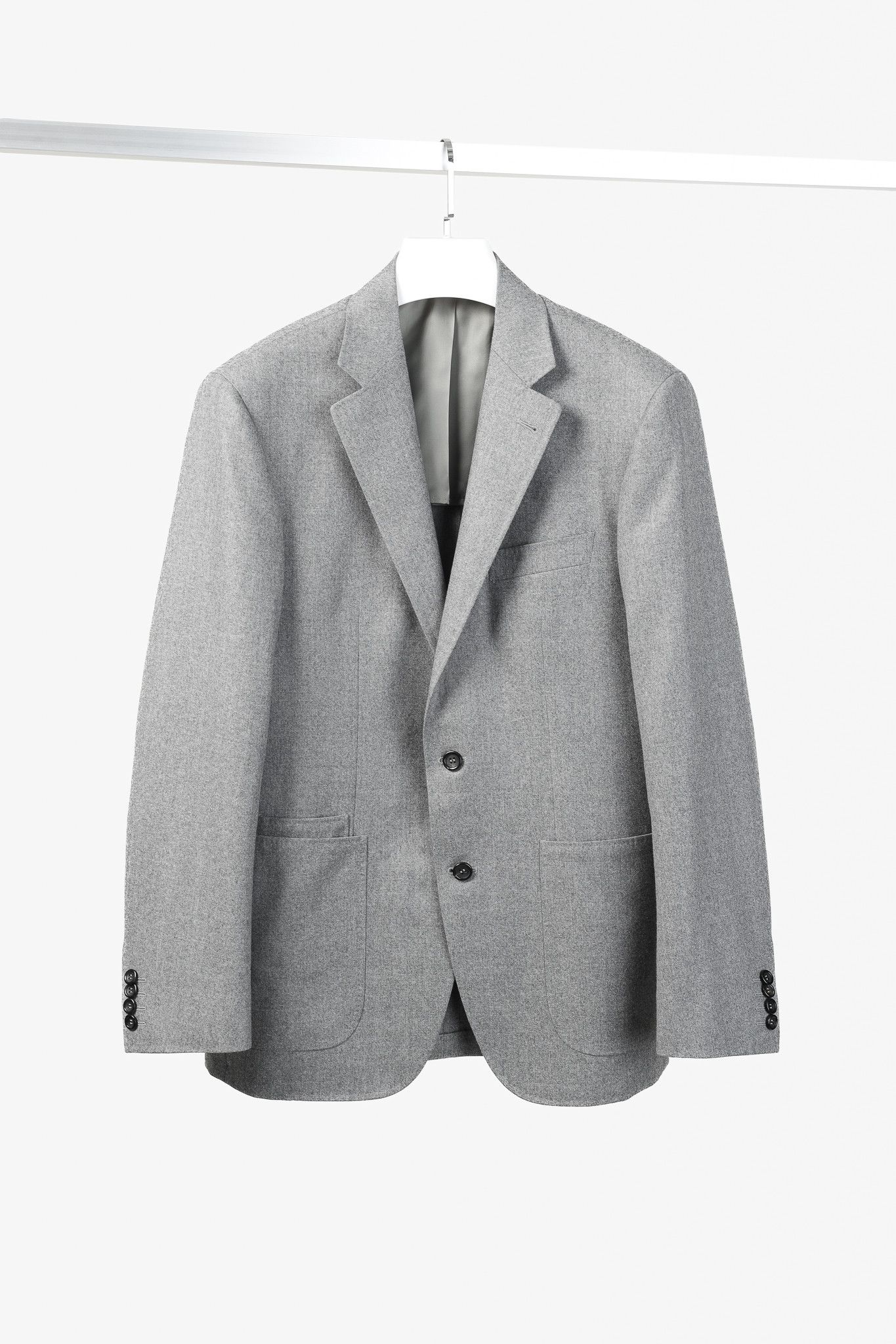 Canali Canali Light Grey Wool Lightweight Classic Blazer Size 40R - 1 Thumbnail