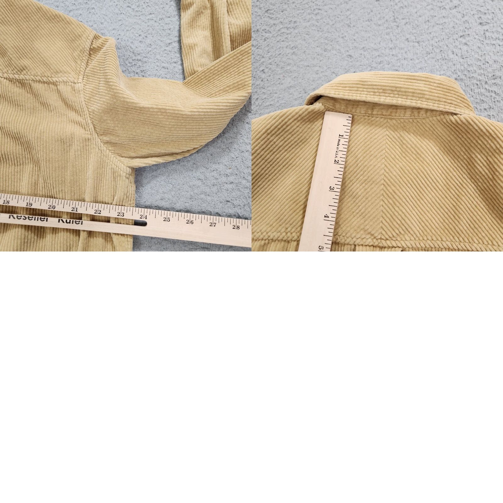 AYR Shirt Womens Small Beige The Deep End Corduroy Button Down Chipwich Portugal