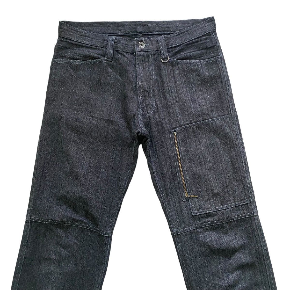 Japanese Brand NCFM Denim Cargo Zipper Flare Pant Size US 30 / EU 46 - 4 Thumbnail