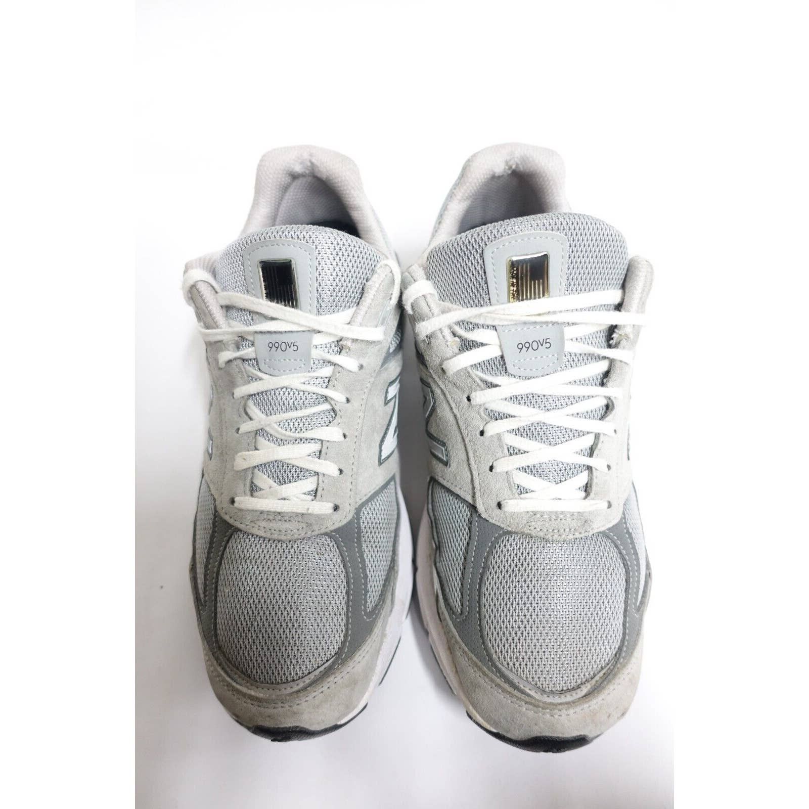 New Balance NEW BALANCE 990v5 Running Shoes Suede 11.5 2E EE Wide Grey Size US 11.5 / EU 44-45 - 9 Thumbnail