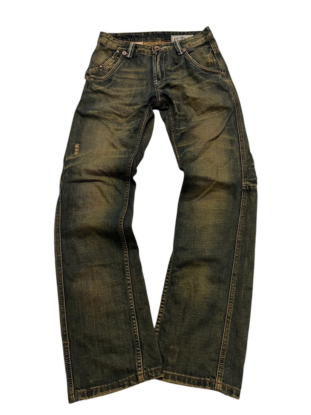 If Six Was Nine × Japanese Brand × Le Grande Bleu (L.G.B.) Vtg F&P jeans mudwash distressed Denim pants Size US 30 / EU 46 - 1 Thumbnail