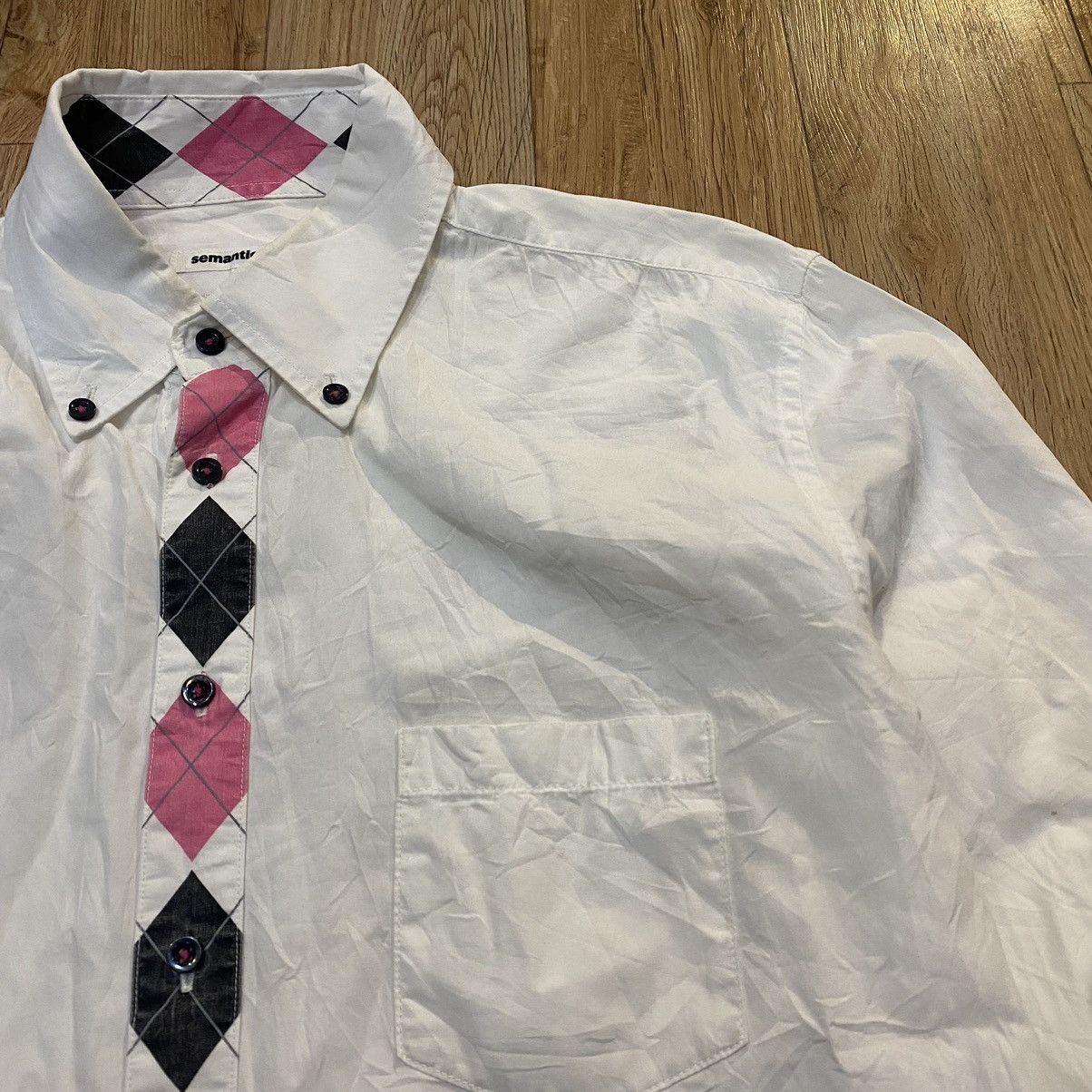Japanese Brand 2000s Semantic Design Slim Fit Shirts Button Up Size US L / EU 52-54 / 3 - 6 Thumbnail