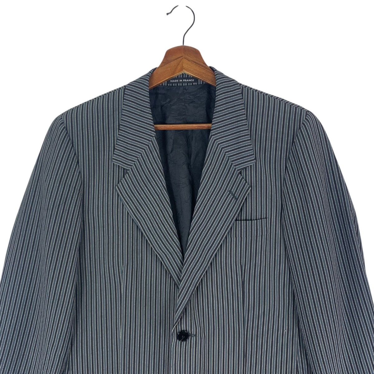 Vintage VINTAGE AGNES B HOMME STRIPE COAT BLAZER Size US M / EU 48-50 / 2 - 4 Thumbnail