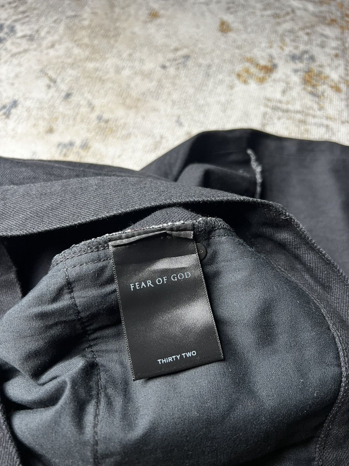 Fear of God Fear of God Distressed Black Denim Size US 32 / EU 48 - 9 Thumbnail