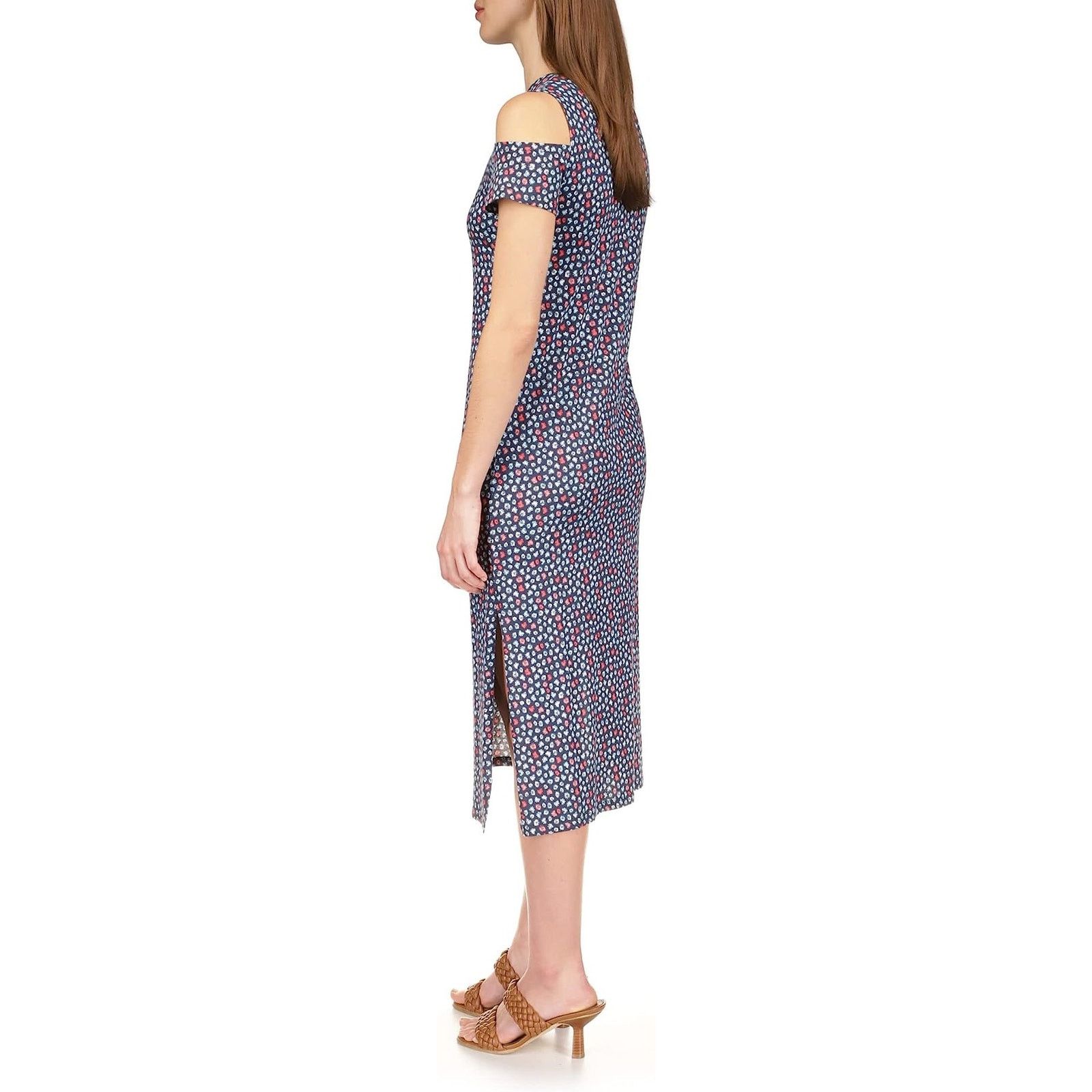 Michael Kors Michael Kors Women Cold-Shoulder Casual Midi Dress Size XS Size XS / US 0-2 / IT 36-38 - 2 Thumbnail