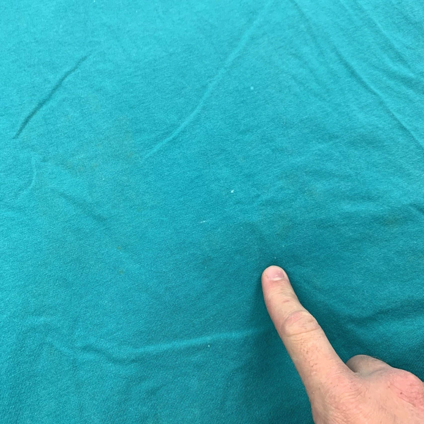Altea VINTAGE Max & Diane T Shirt Womens L Teal Embroidered Flowers 90s Size L / US 10 / IT 46 - 2 Thumbnail